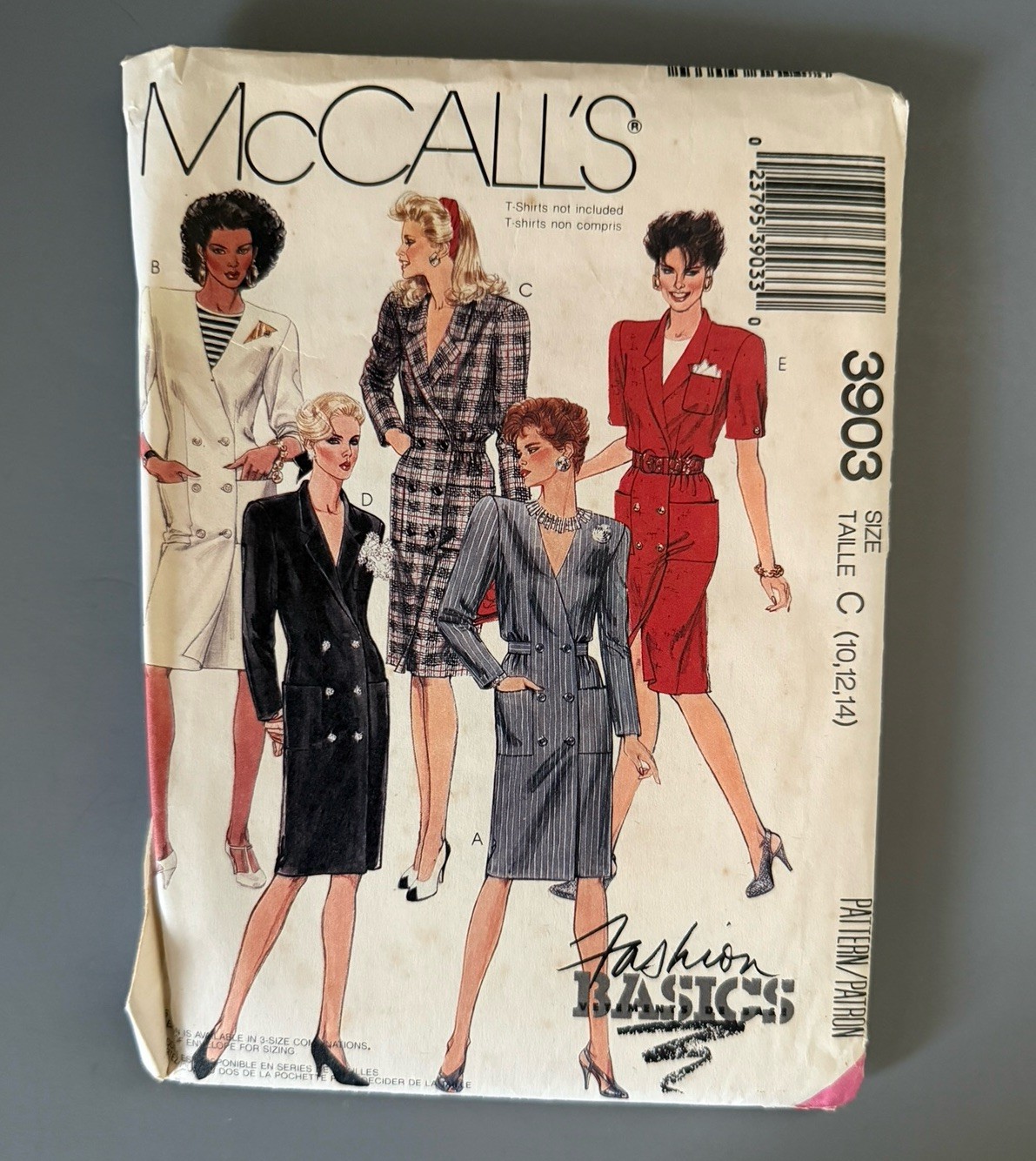 Vintage 1988 McCalls Sewing Pattern 3903 Misses Fashion Basics Dress Sz 10-12-14 Vintage 1988 McCalls Sewing Pattern 3903 Misses Fashion Basics Dress Sz 10-12-14