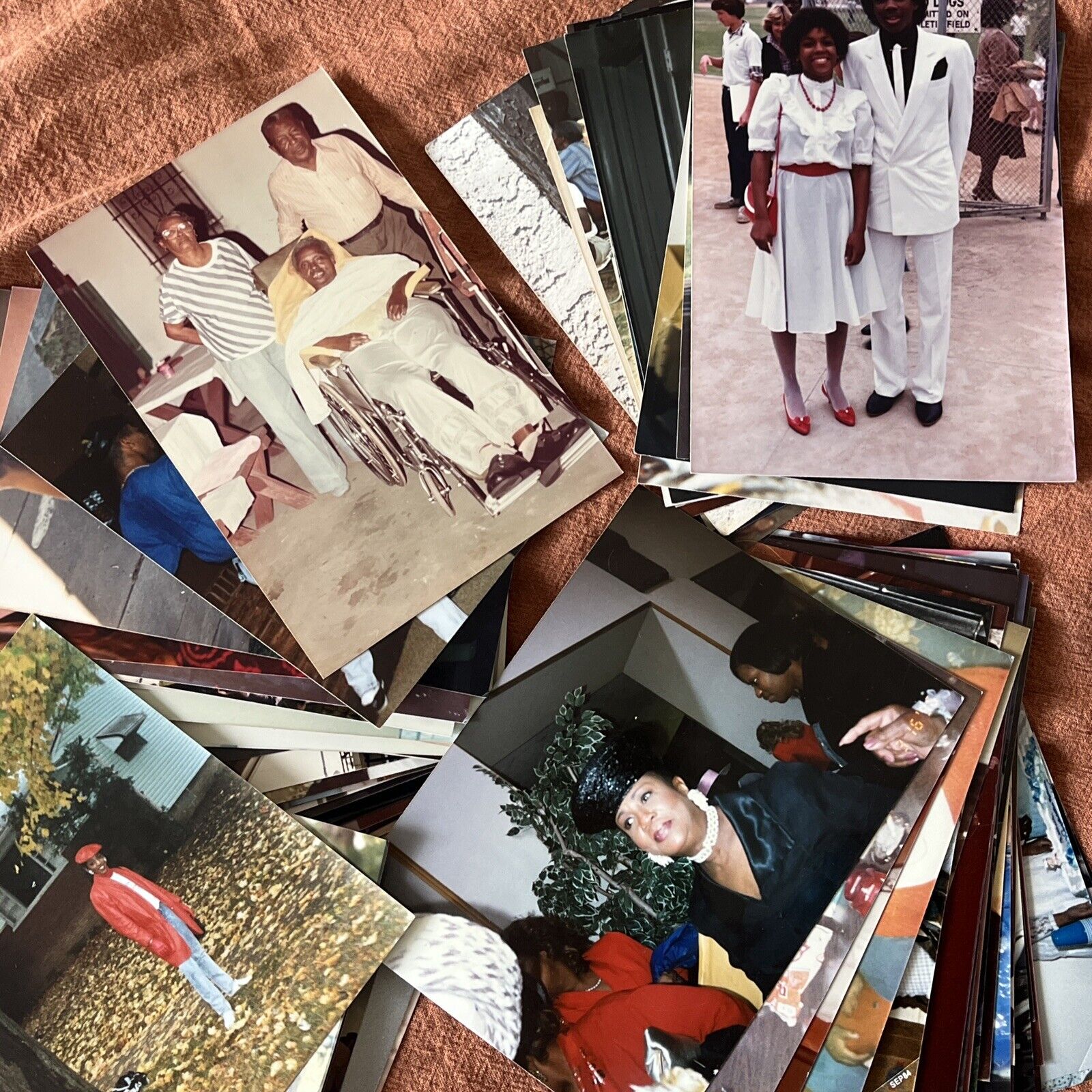 Found 1980s-1990s Lot 95 African Americana Black Family Women Men Kids Photos