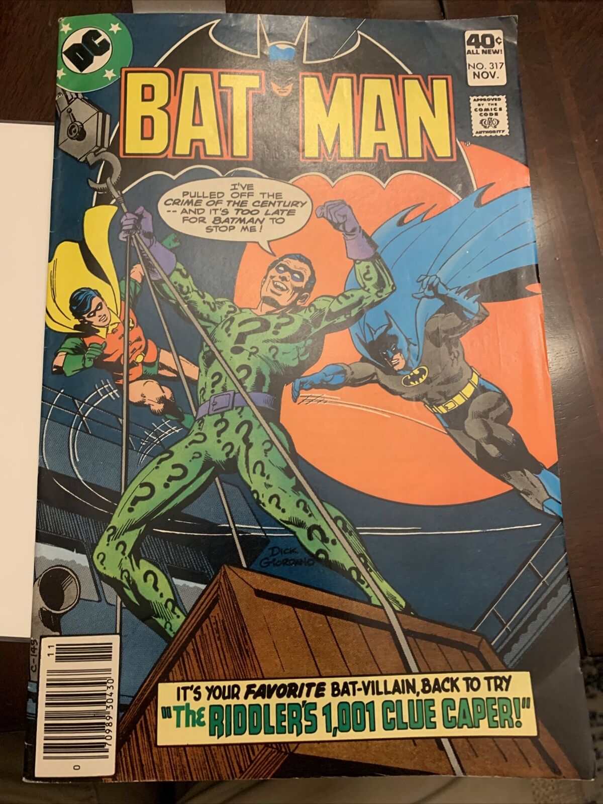 Bat Man #317 1979 Riddler’s 1,001 Clue Caper