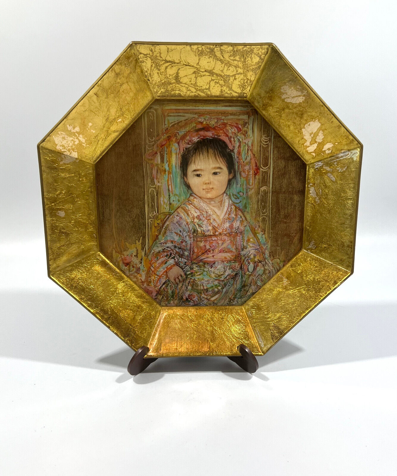 Durwin Rice Child Emperor Oriental Asian King Prince Decorative Plate 8.5\