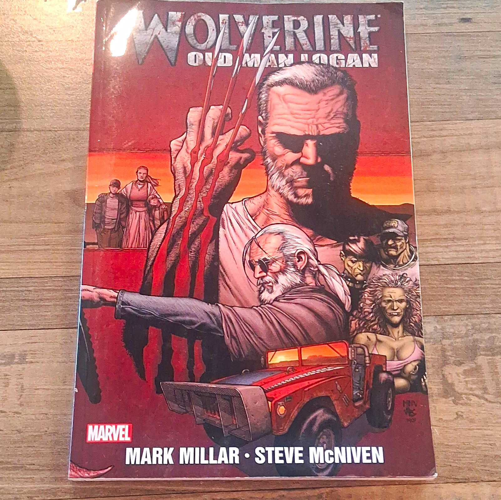 Marvel Wolverine: Old Man Logan Hardcover Graphic Novel by Mark Millar & McNiven Marvel Wolverine: Old Man Logan Hardcover Graphic Novel by Mark Millar & McNiven