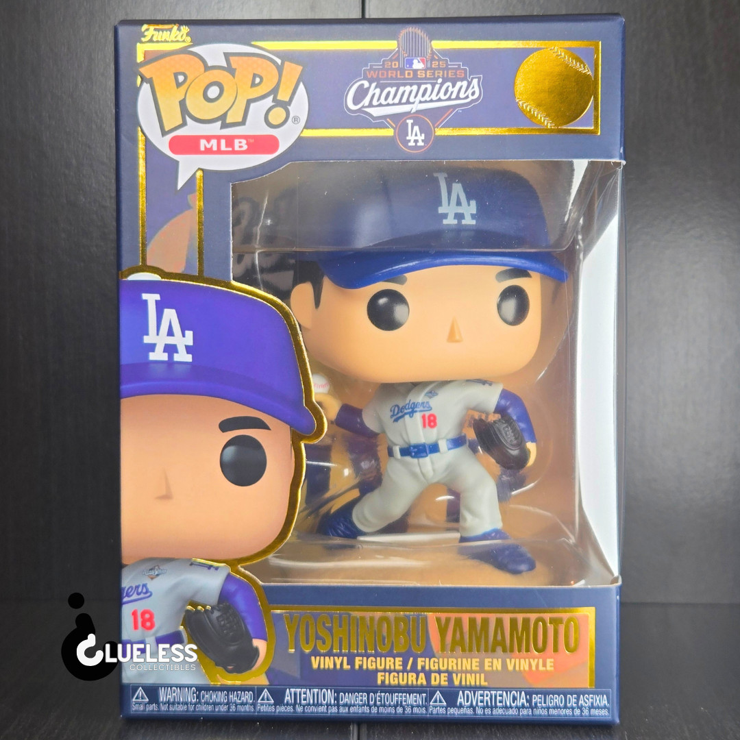 Funko Pop MLB Dodgers Yoshinobu Yamamoto 2025 World Series MVP & Pop Protector Funko Pop MLB Dodgers Yoshinobu Yamamoto 2025 World Series MVP & Pop Protector