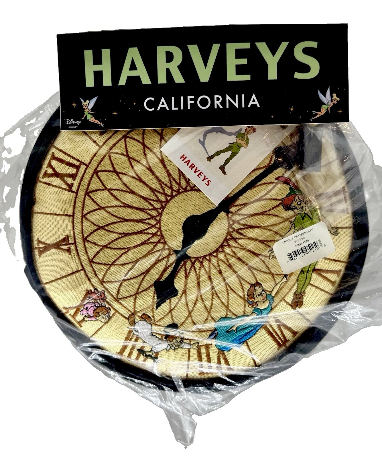 Harveys Disney Peter Pan Big Ben Crossbody Seatbelt Flying Clock Bag + Sticker Harveys Disney Peter Pan Big Ben Crossbody Seatbelt Flying Clock Bag + Sticker