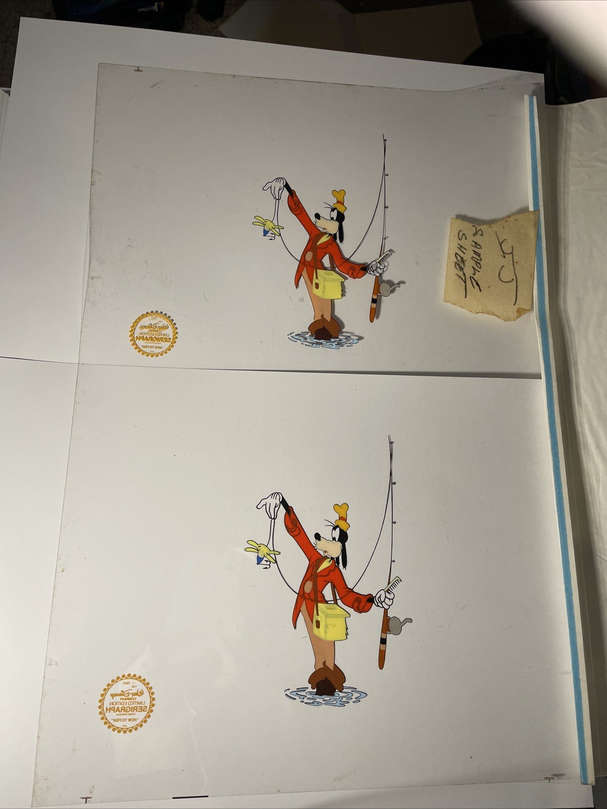 WALT DISNEY Animation Cels Limited Edition Sericel art Movie GOOFY Vintage X1 WALT DISNEY Animation Cels Limited Edition Sericel art Movie GOOFY Vintage X1