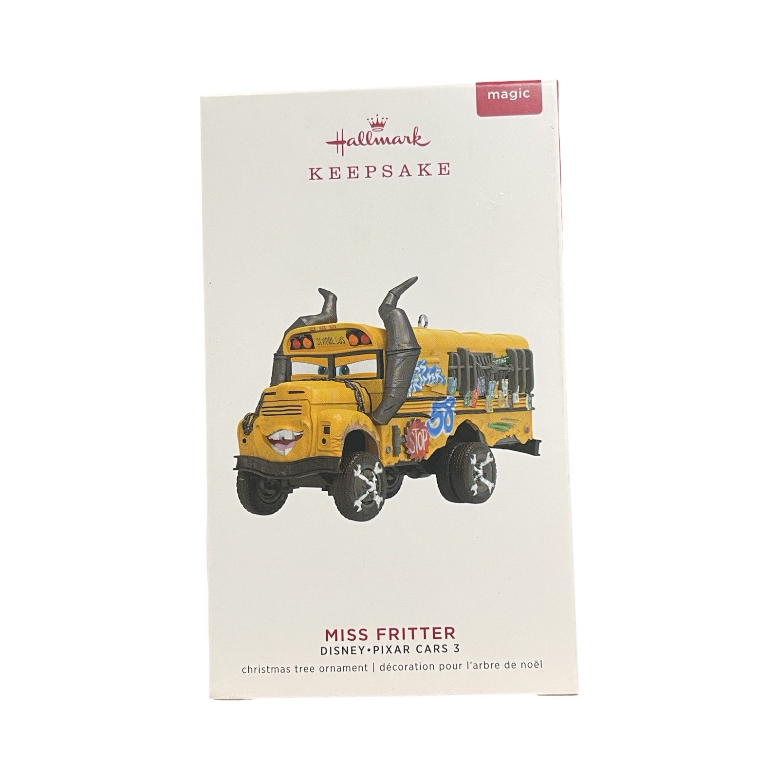 2019 Hallmark Disney Pixar Cars 3 Miss Fritter Ornament - Lightning McQueen 2019 Hallmark Disney Pixar Cars 3 Miss Fritter Ornament - Lightning McQueen