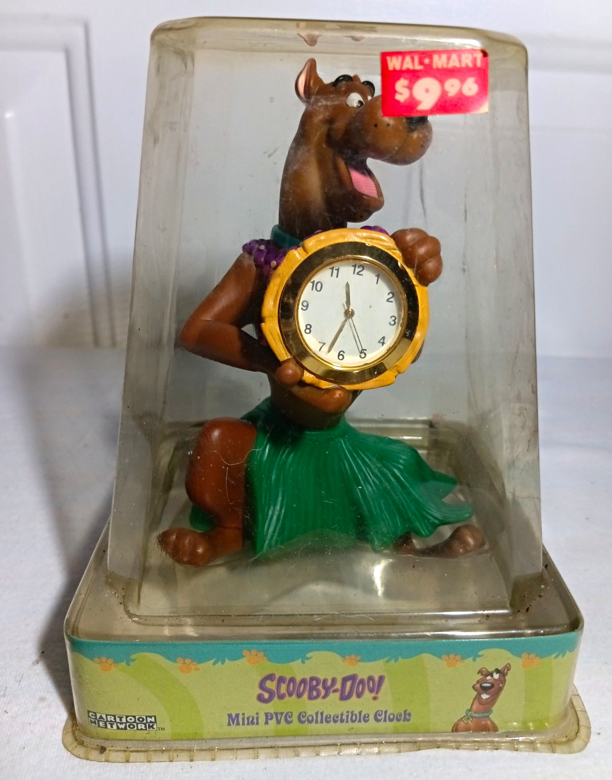 Vintage Rare Cartoon Network Scooby-Doo PVC Collectible Clock Figure, Quartz Vintage Rare Cartoon Network Scooby-Doo PVC Collectible Clock Figure, Quartz