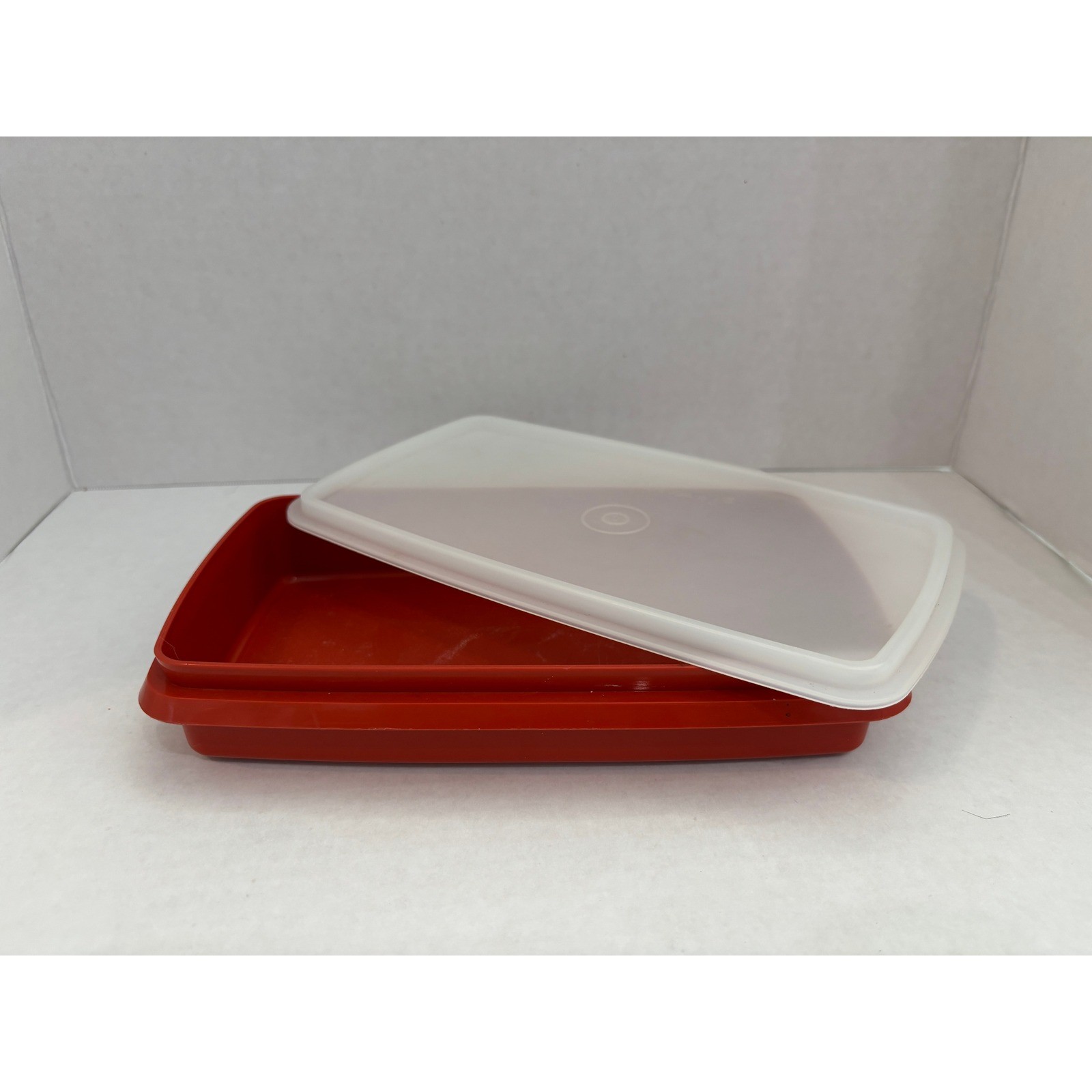 Vintage Tupperware Red Cold Cut Keeper 816-2 Rectangular Container with Lid USA Vintage Tupperware Red Cold Cut Keeper 816-2 Rectangular Container with Lid USA