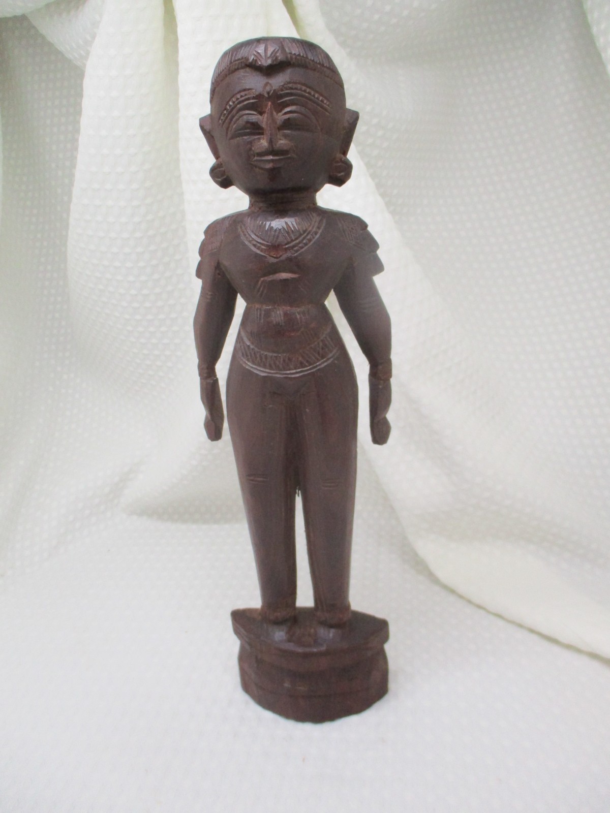 Vintage Hand Carved 13.25" Tribal Wood Sculpture Figure Vintage Hand Carved 13.25" Tribal Wood Sculpture Figure