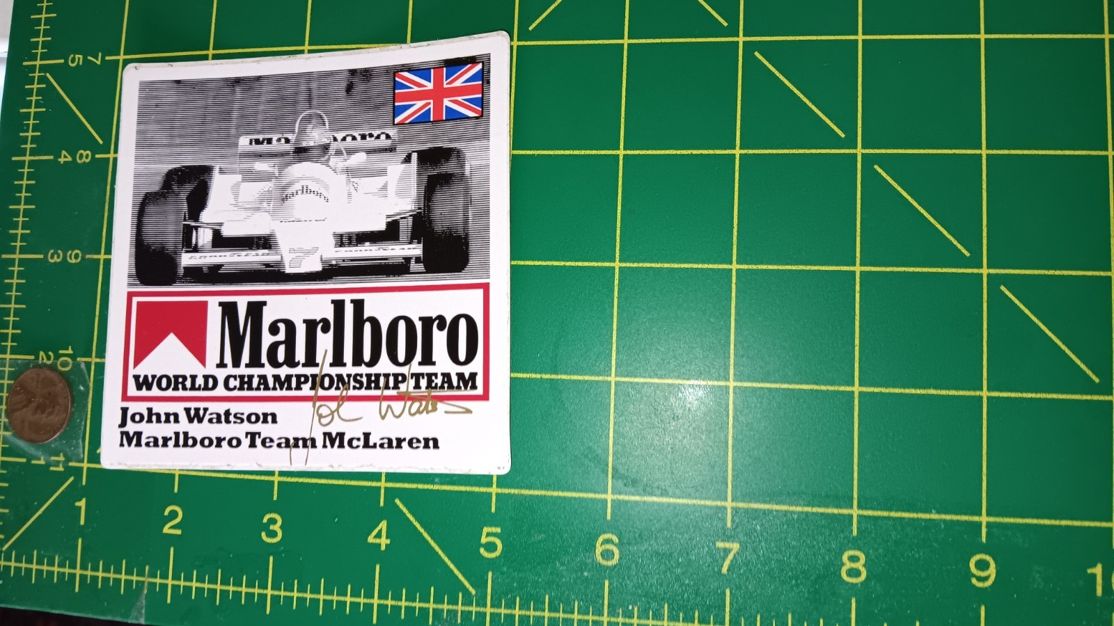 VINTAGE JOHN WATSON Sticker Decal Original Old stock VINTAGE JOHN WATSON Sticker Decal Original Old stock