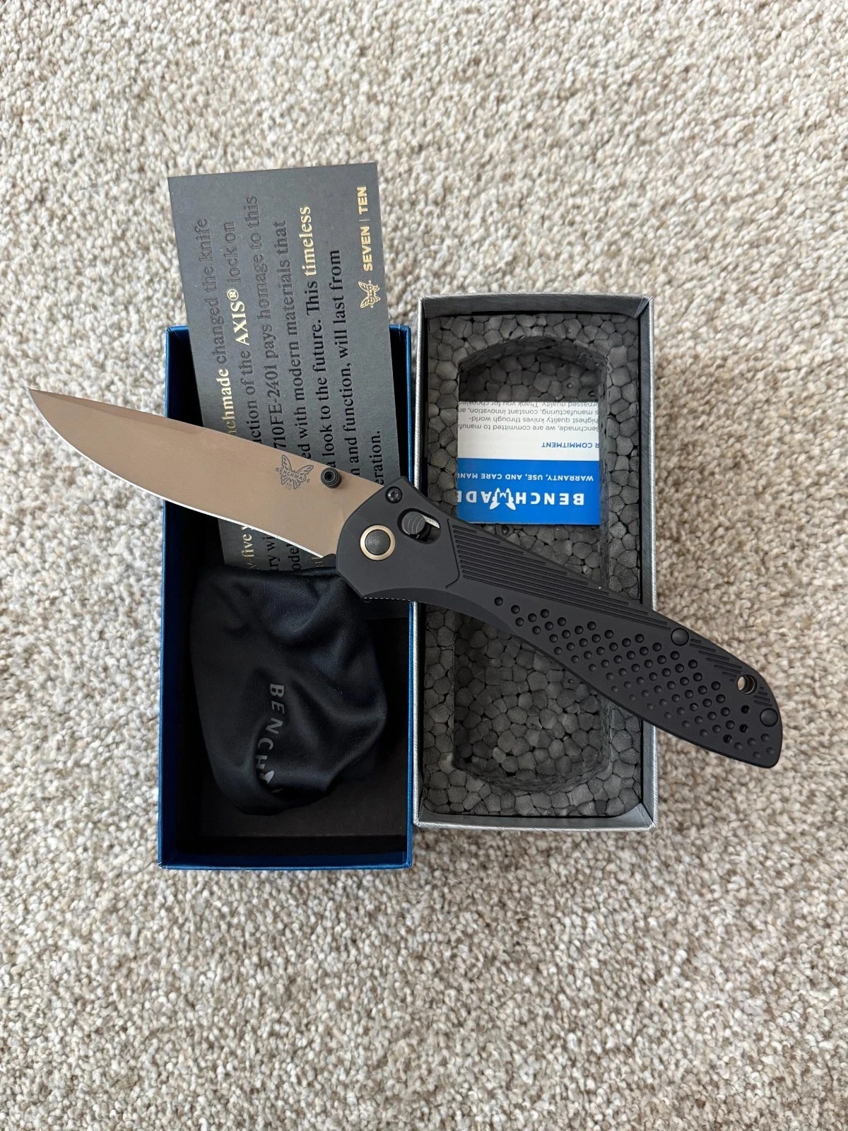 Benchmade 710FE-2401 McHenry and Williams Seven Ten Never Used LE 1122/2500 Benchmade 710FE-2401 McHenry and Williams Seven Ten Never Used LE 1122/2500