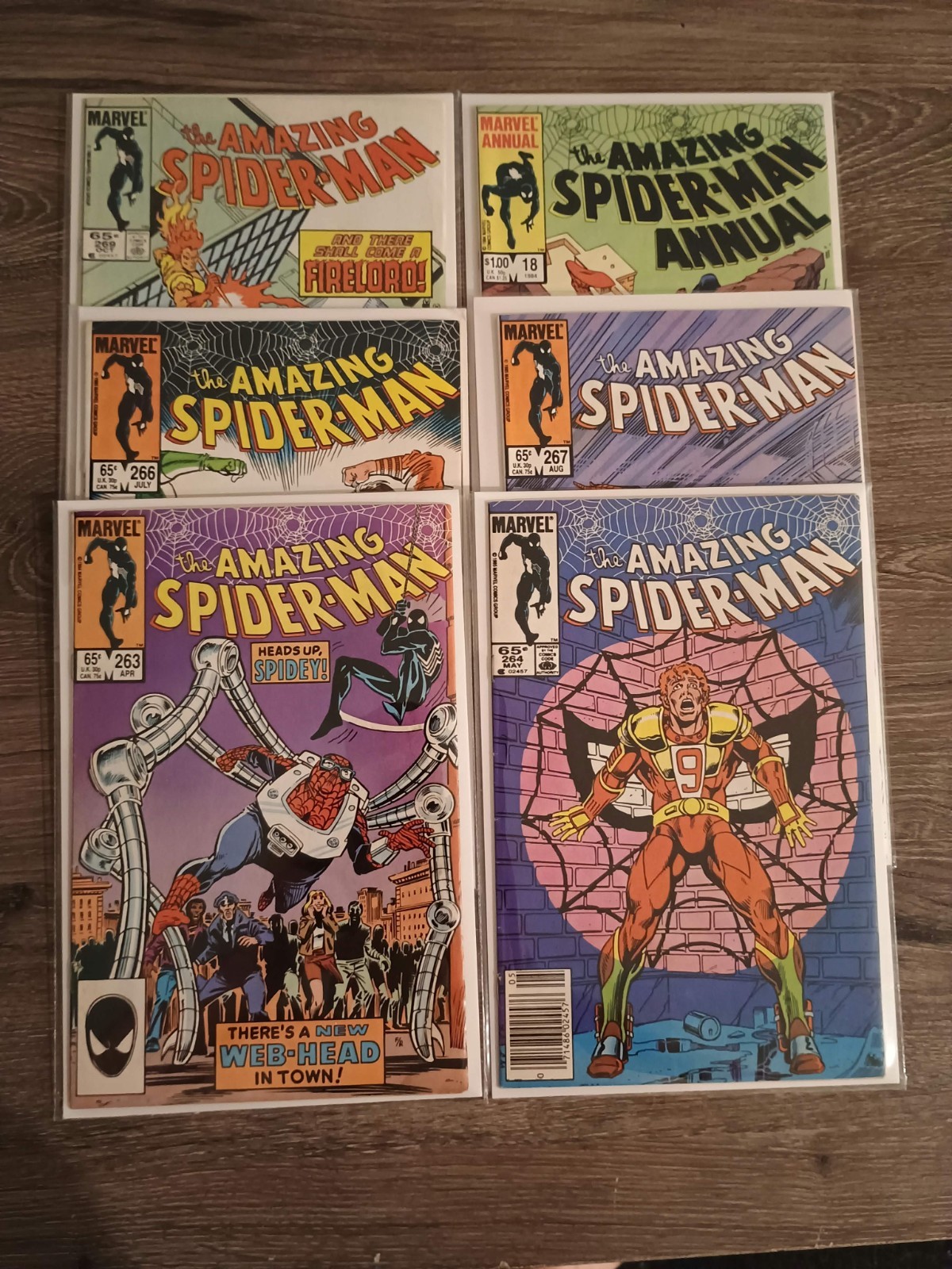🌟Vintage Bronze Age Amazing Spider-Man Lot: w/Keys Marvel Comics (1984-1985) 🌟 🌟Vintage Bronze Age Amazing Spider-Man Lot: w/Keys Marvel Comics (1984-1985) 🌟