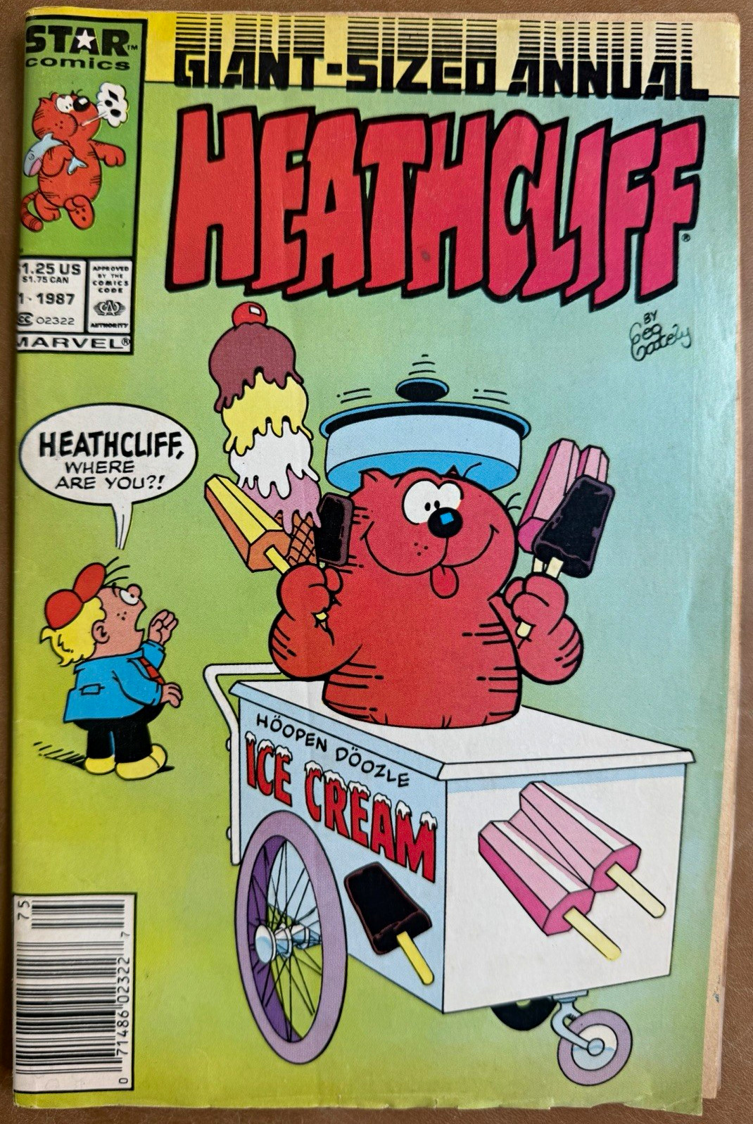 Marvel Heathcliff Annual #1 (1987) Giant-Size Annual George Gately Marvel Heathcliff Annual #1 (1987) Giant-Size Annual George Gately