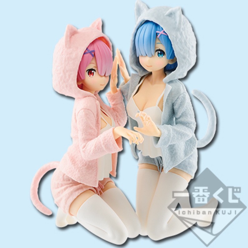 Japan Re:Zero Starting Life in Another World Ichiban kuji REM & RAM Figure NEW Japan Re:Zero Starting Life in Another World Ichiban kuji REM & RAM Figure NEW