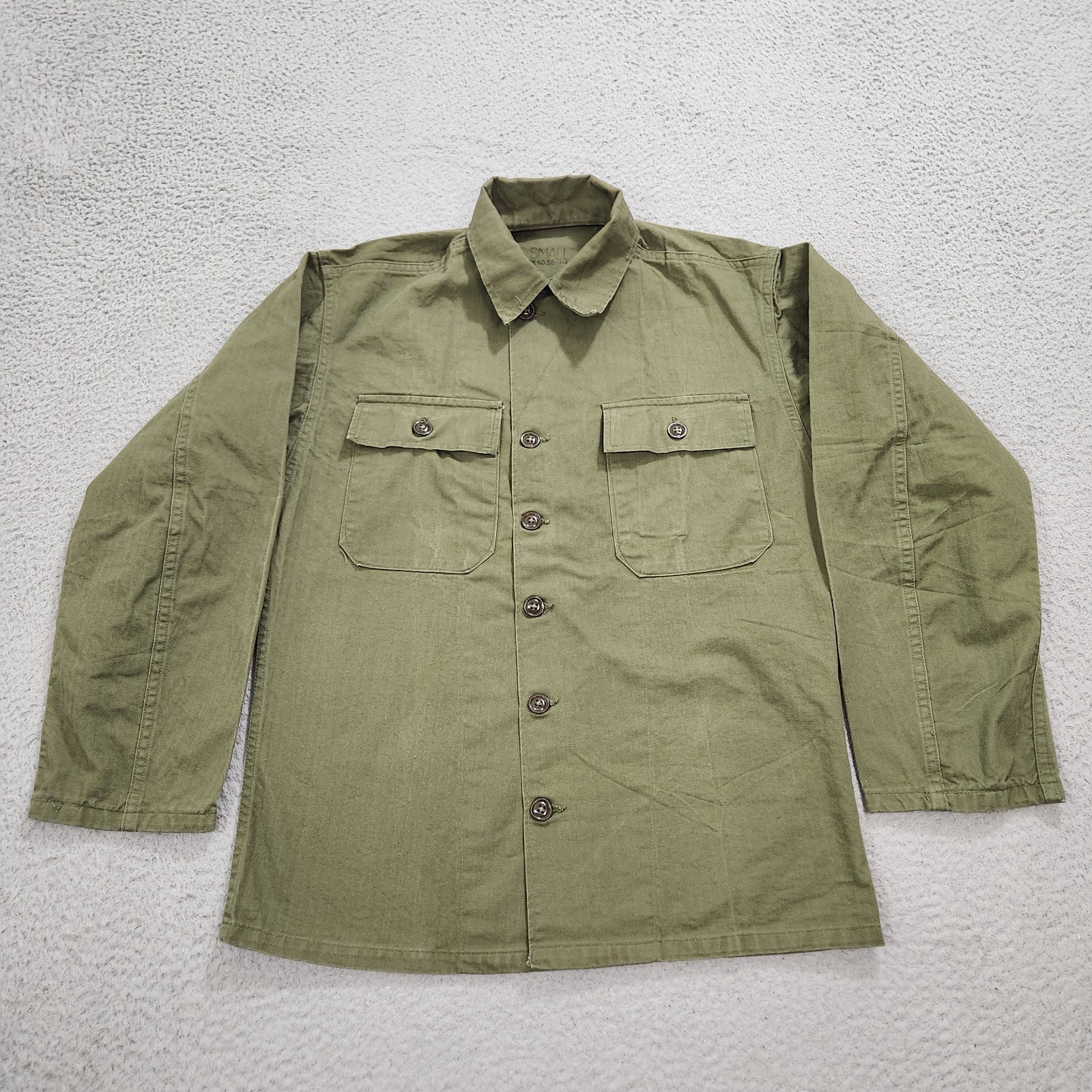 Vintage WWII US Army Jacket Herringbone Twill OD-7 Small Green Utility Rare 1947 Vintage WWII US Army Jacket Herringbone Twill OD-7 Small Green Utility Rare 1947