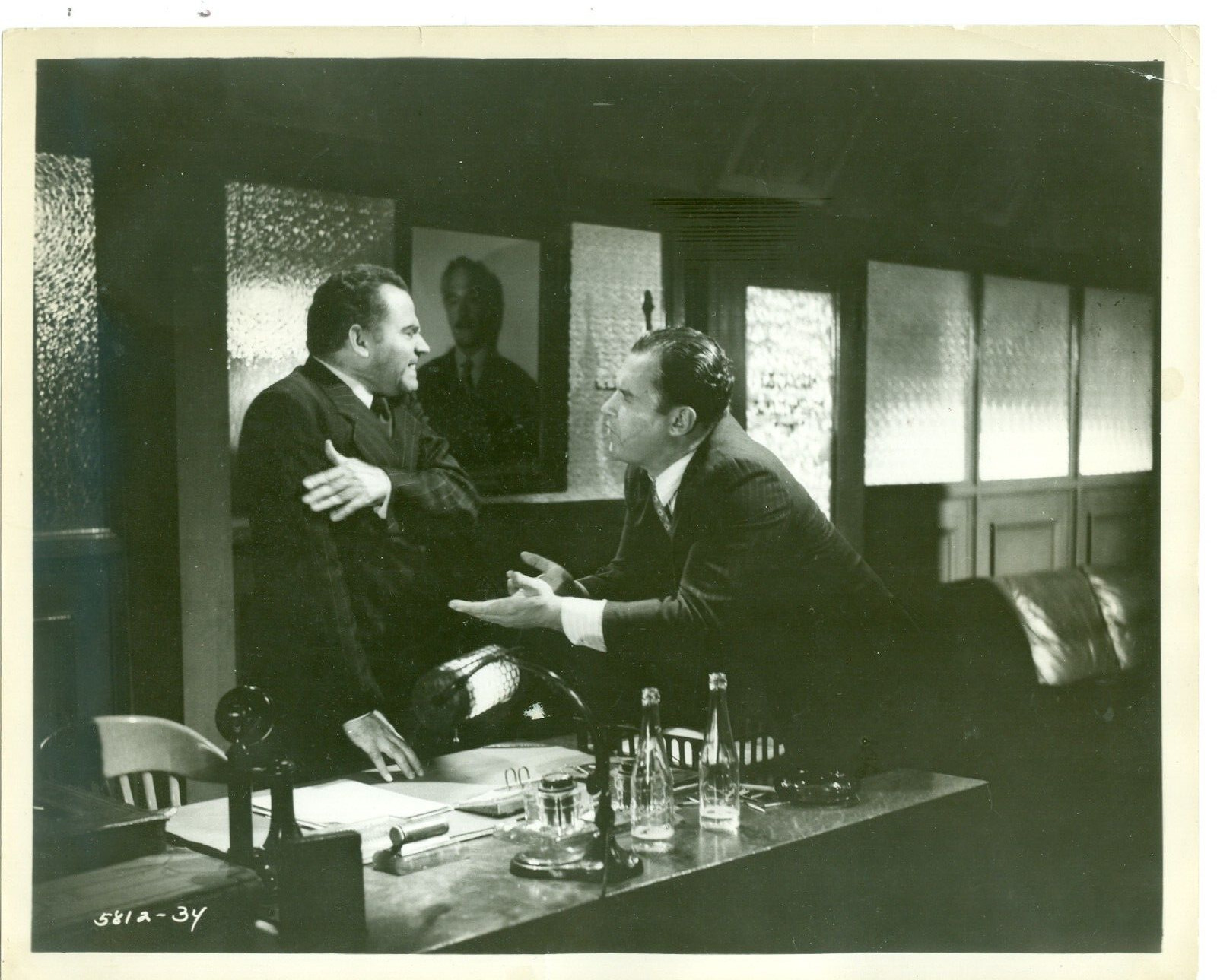 Al Capone Movie with Rod Steiger & Nehemiah Persoff Original Press Photo