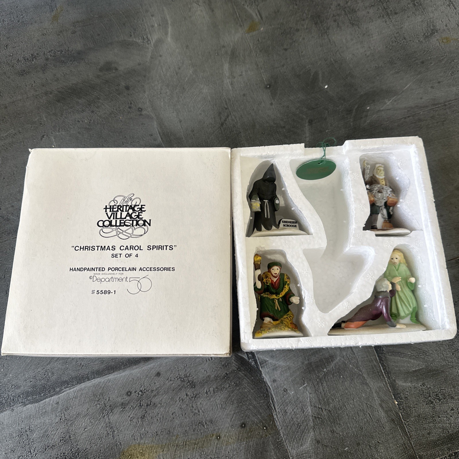 Department 56 Heritage Village Dickens Village 4 Christmas Carol Spirits #5589-1