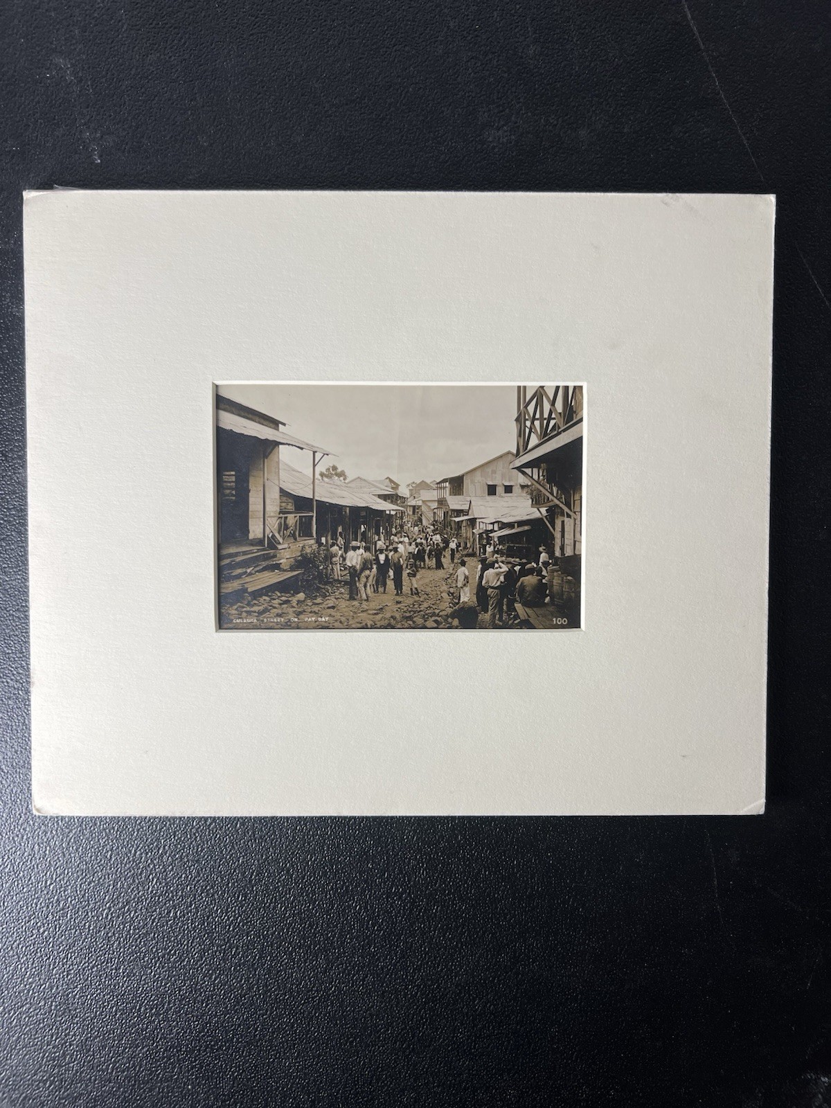Vintage Silver Gelatin Photo Culebra Street on Pay Day 1905 Panama C.Z. Vintage Silver Gelatin Photo Culebra Street on Pay Day 1905 Panama C.Z.