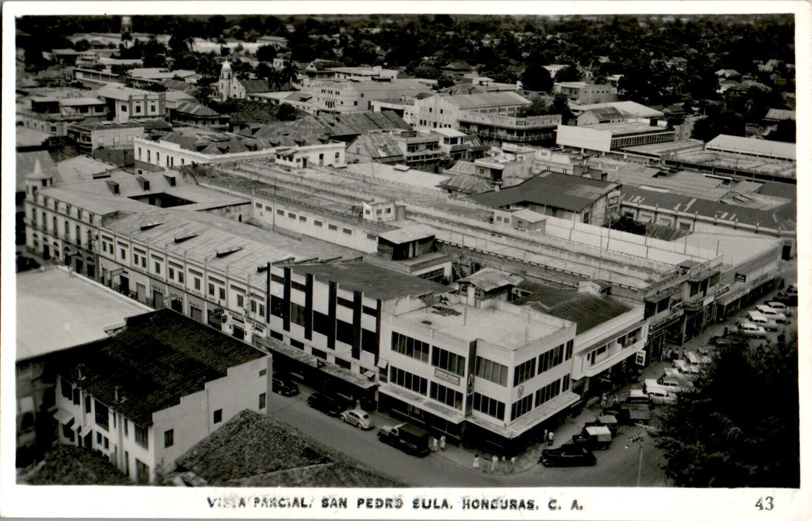 Aerial View, San Pedro Eula, Honduras RPPC Postcard