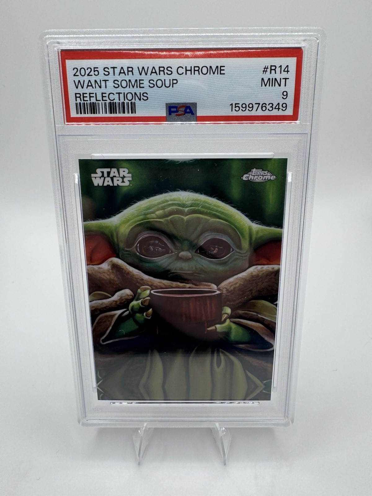 2025 Topps Chrome Star Wars Want Some Soup Reflections Case Hit SSP PSA 9 2025 Topps Chrome Star Wars Want Some Soup Reflections Case Hit SSP PSA 9
