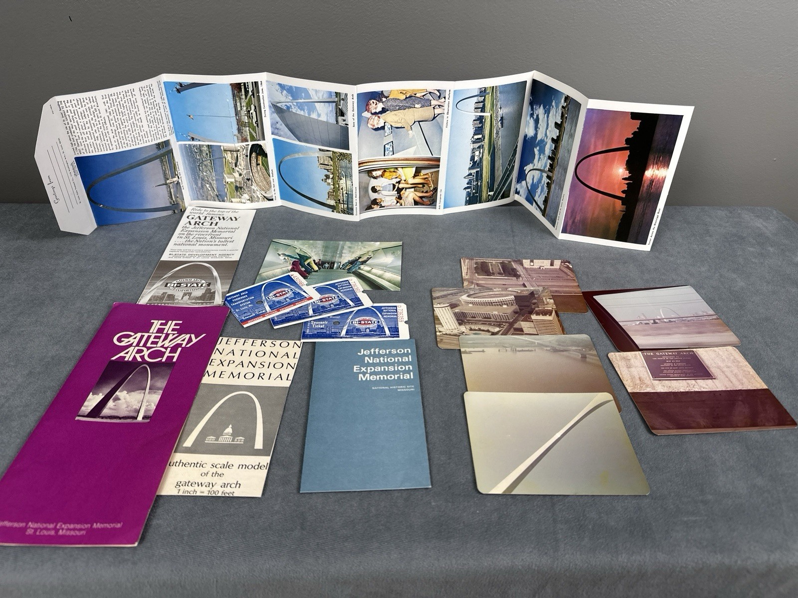 Vintage 1970s St Louis Gateway Arch Ephemera Lot Brochures Postcards Tickets Vintage 1970s St Louis Gateway Arch Ephemera Lot Brochures Postcards Tickets