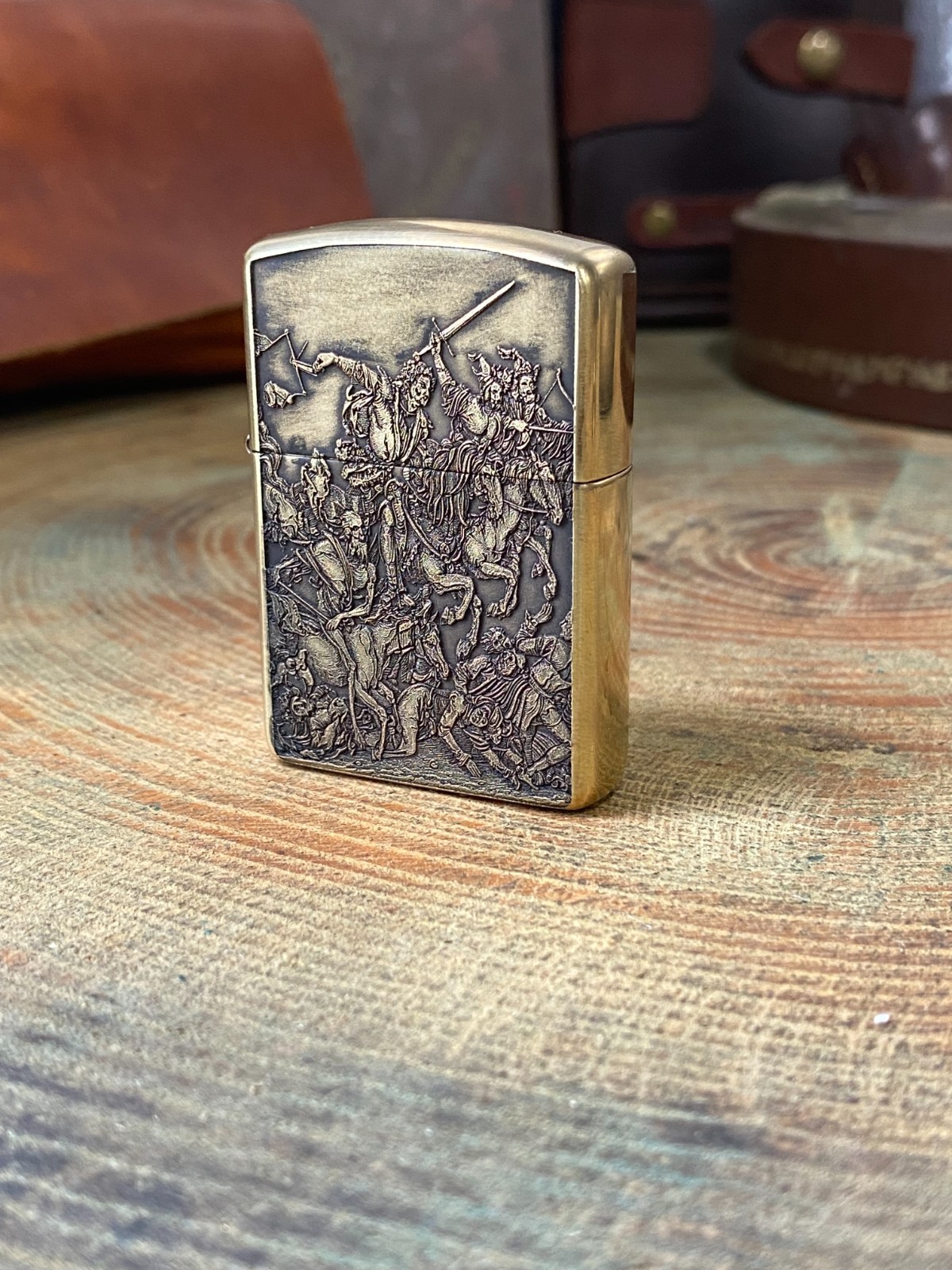4 Horsemen of the Apocalypse | Solid Brass Zippo | Made In USA 4 Horsemen of the Apocalypse | Solid Brass Zippo | Made In USA