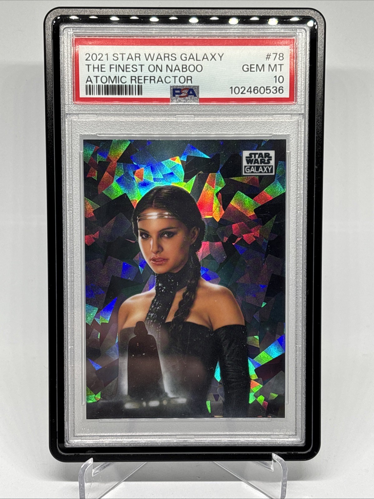 2021 Topps Star Wars Galaxy The Finest on Naboo Atomic Refractor /150 PSA 10 🔥