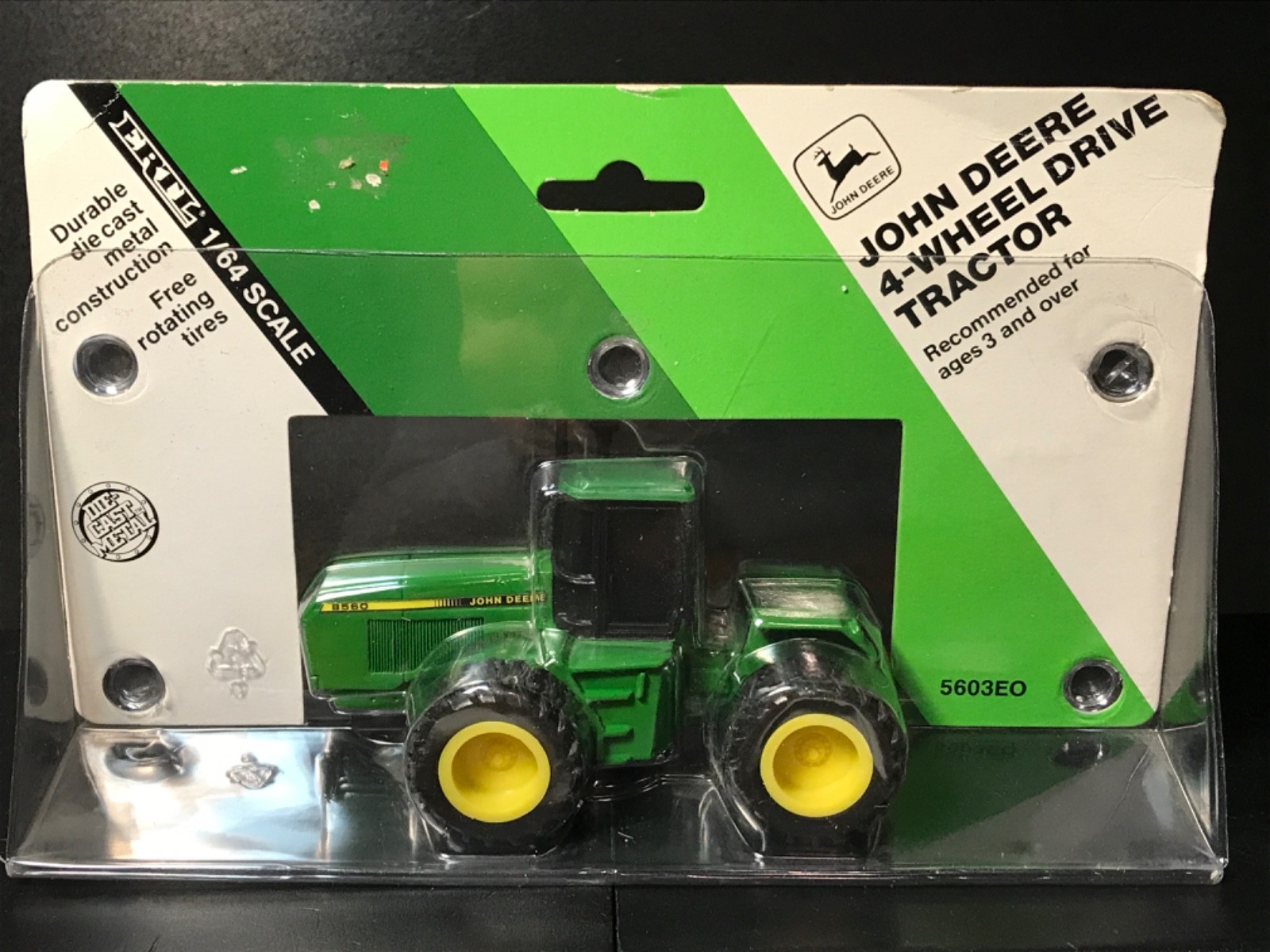 ERTL John Deere 1991 Tractor Die-Cast Metal, #5603, 1/64th Scale, NEW In PKG.
