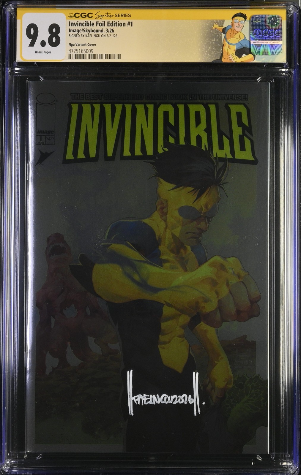INVINCIBLE #1 (2026) / Megacon Exclusive / CGC SS 9.8 / Signed by KAEL NGU INVINCIBLE #1 (2026) / Megacon Exclusive / CGC SS 9.8 / Signed by KAEL NGU