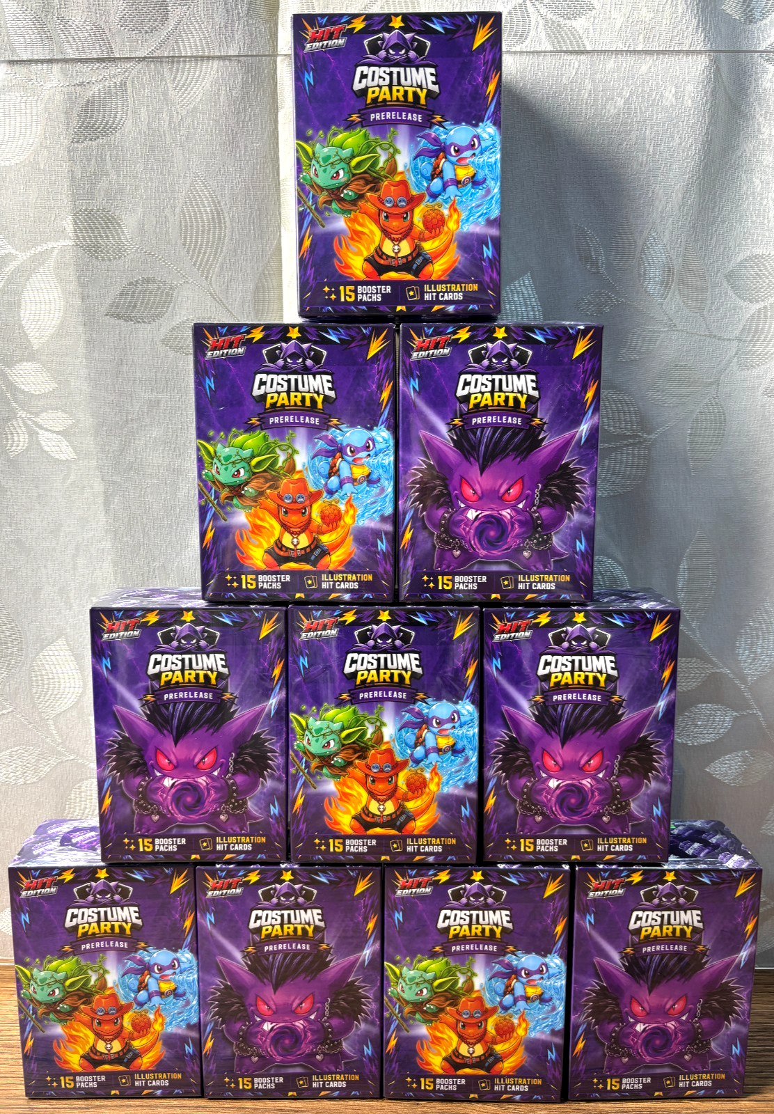 10 BOXES - 2026 BOX POKEMON COSTUME PARTY PRERELEASE HE Cards - 150 Packs Peru 10 BOXES - 2026 BOX POKEMON COSTUME PARTY PRERELEASE HE Cards - 150 Packs Peru