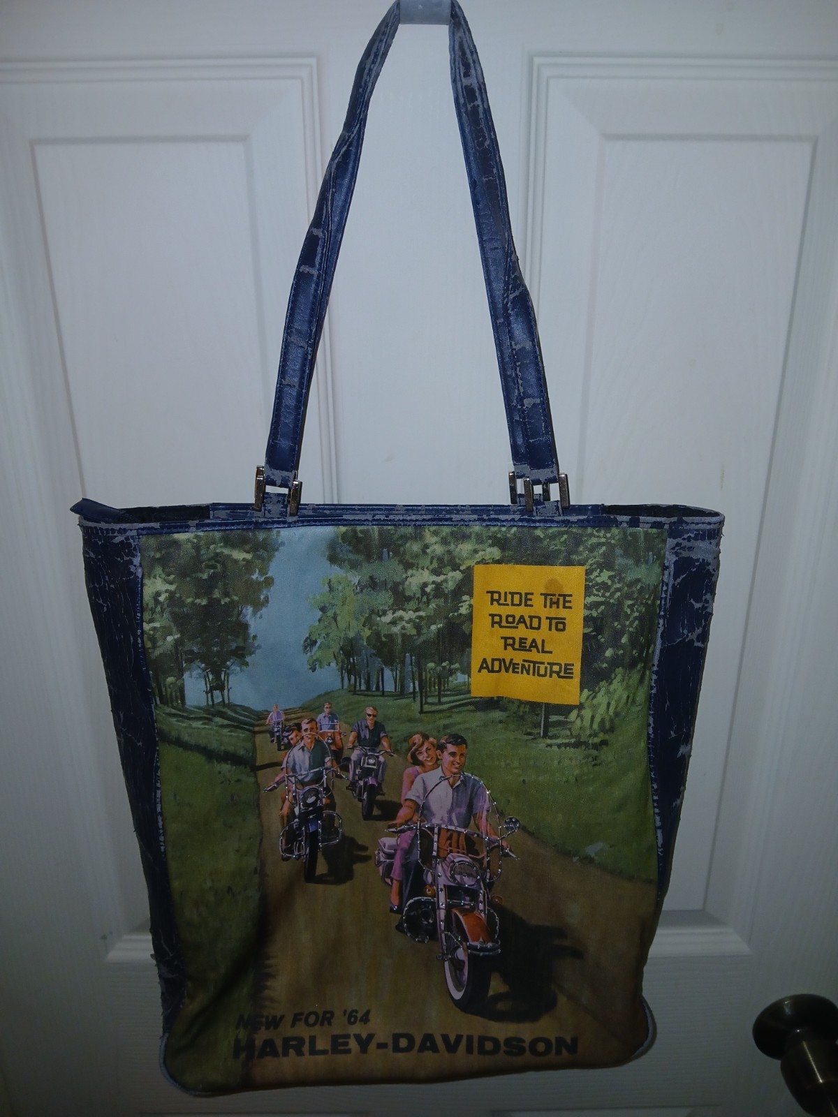 Unique & Rare Harley Davidson "New for '64" Shoulder Tote Bag...Pre-Owned Unique & Rare Harley Davidson "New for '64" Shoulder Tote Bag...Pre-Owned