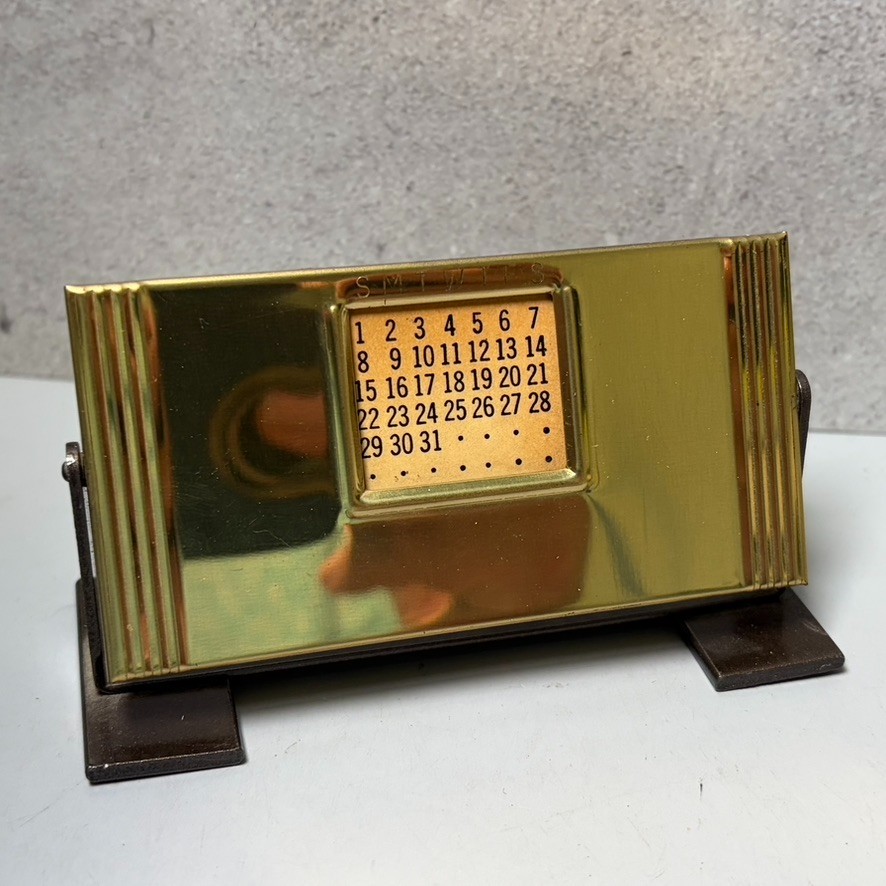 VTG Art Deco Vintage Perpetual "SLYDIT" Brass Metal Desk Decor MCM Office VTG Art Deco Vintage Perpetual "SLYDIT" Brass Metal Desk Decor MCM Office