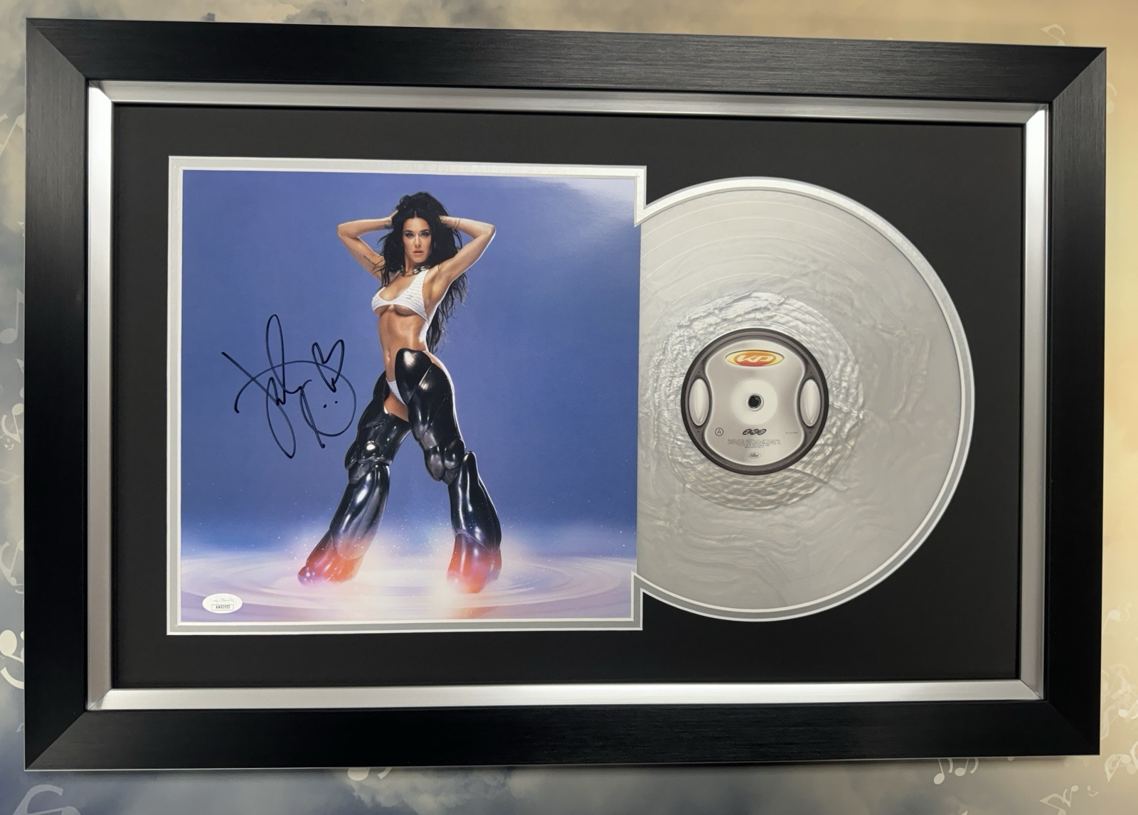 Katy Perry SIGNED 143 12"x12" Insert Vinyl Record AUTO JSA COA Custom Framed