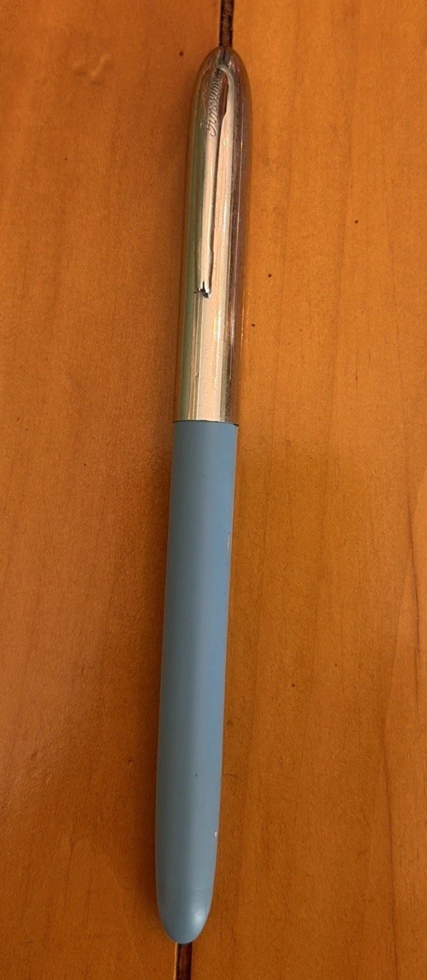 Vintage 1950s Shaeffer Fine-line 305 Fountain Pen Light Blue Untested As Is Vintage 1950s Shaeffer Fine-line 305 Fountain Pen Light Blue Untested As Is