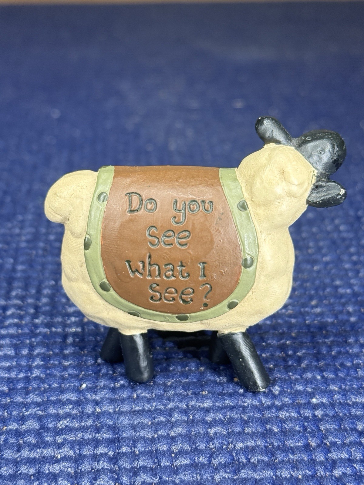 Suzi Skoglund Sheep Figurine: Do You See What I See
