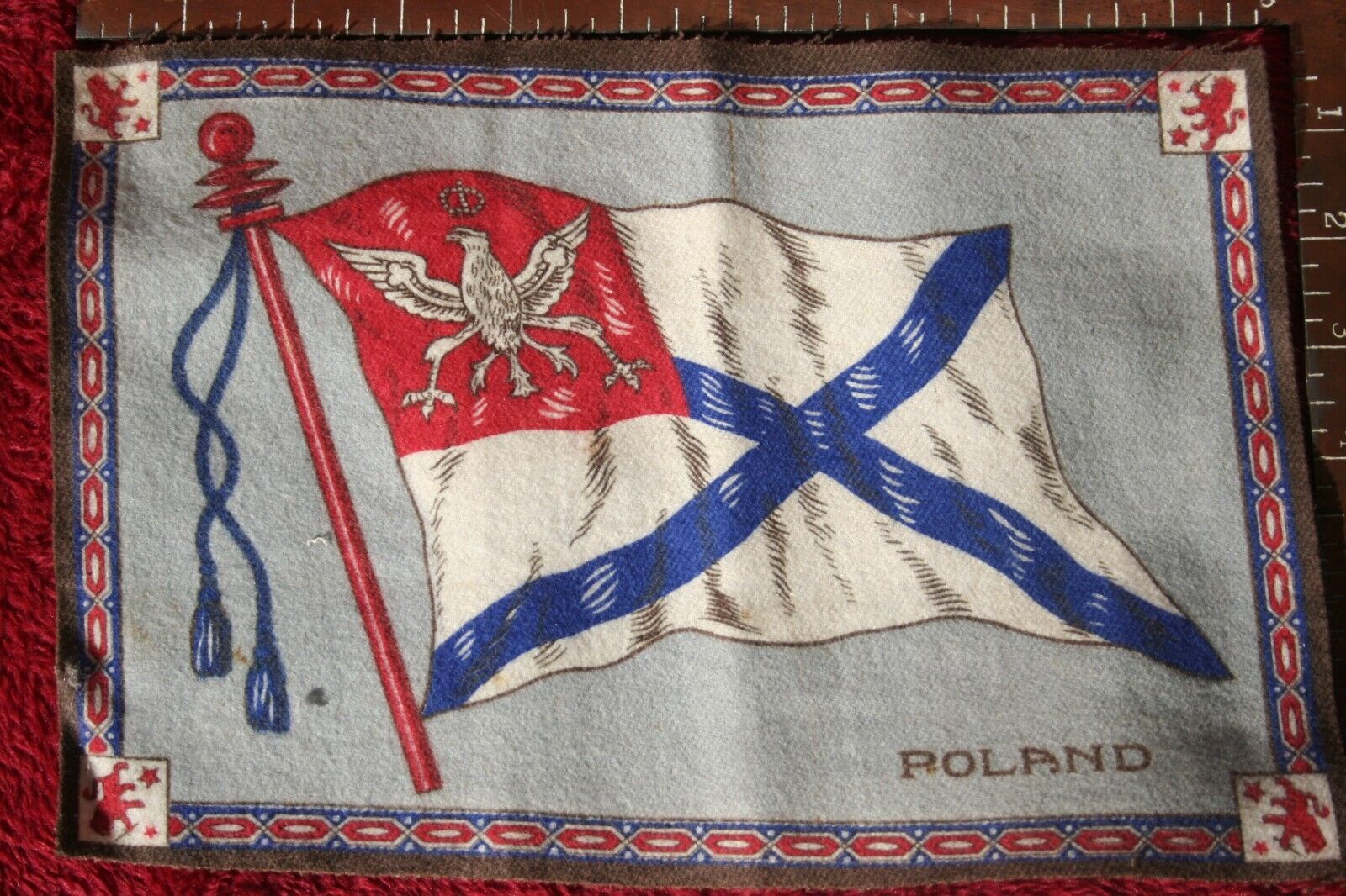 FLAGS OF THE WORLD TOBACCO COLLECTIBLE 1910-15 LARGER
