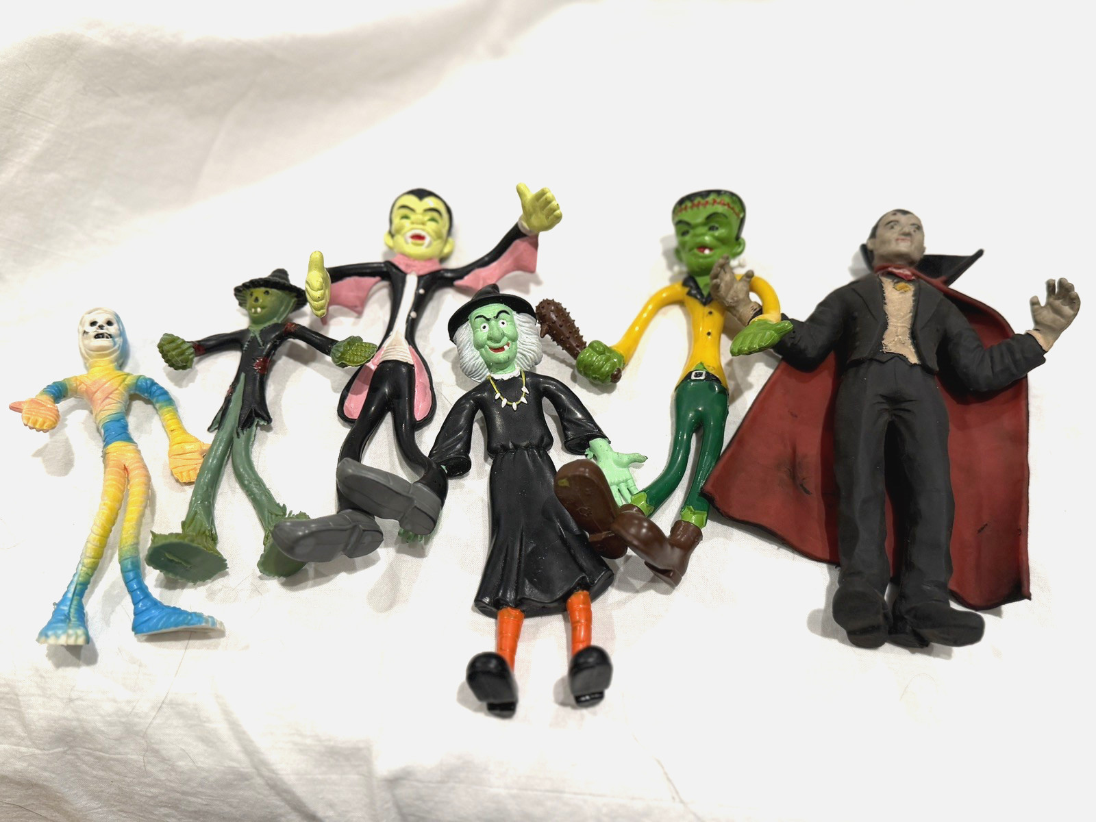 Vintage 1980's Bendable Halloween figures & Universal Studios Dracula 2003