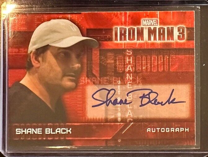 2013 Marvel Iron Man 3 Autograph Shane Black Director Upper Deck Auto