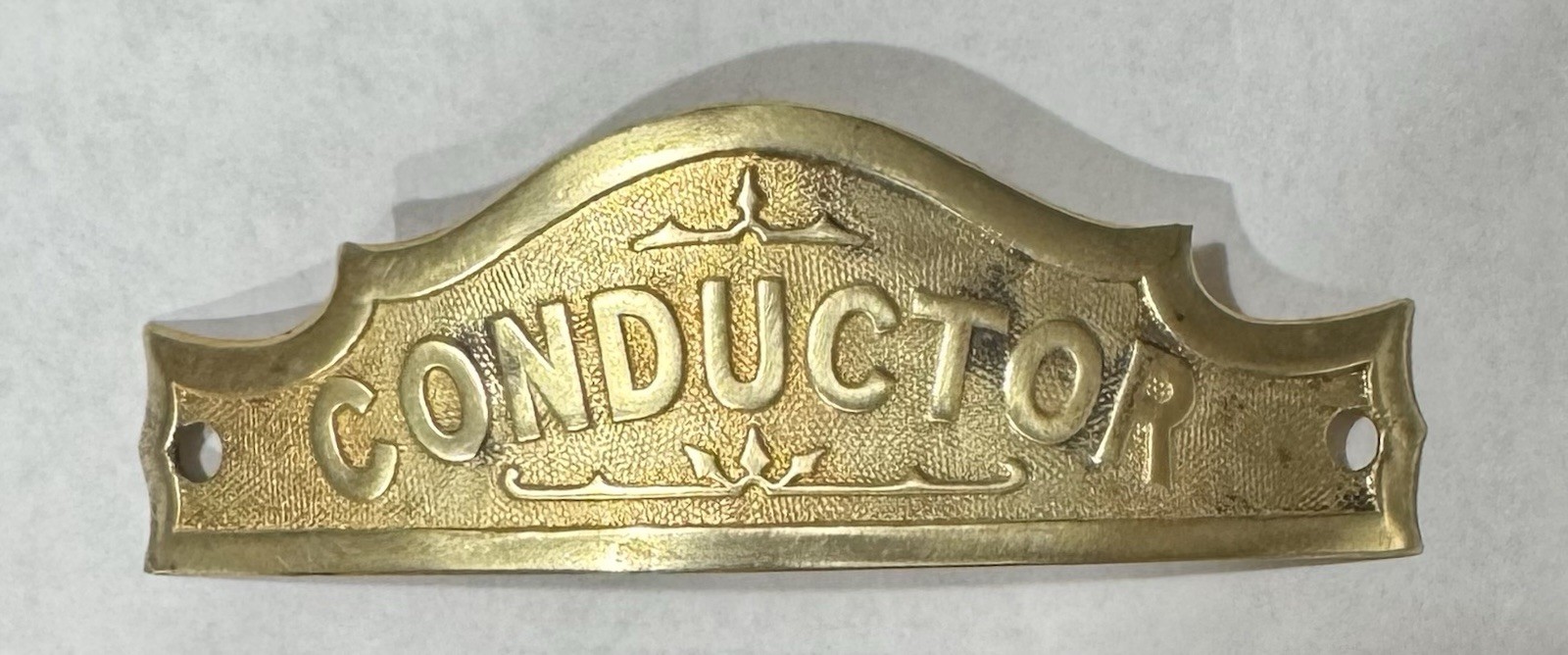 WABASH RAILROAD CONDUCTOR HAT BADGE WABASH RAILROAD CONDUCTOR HAT BADGE