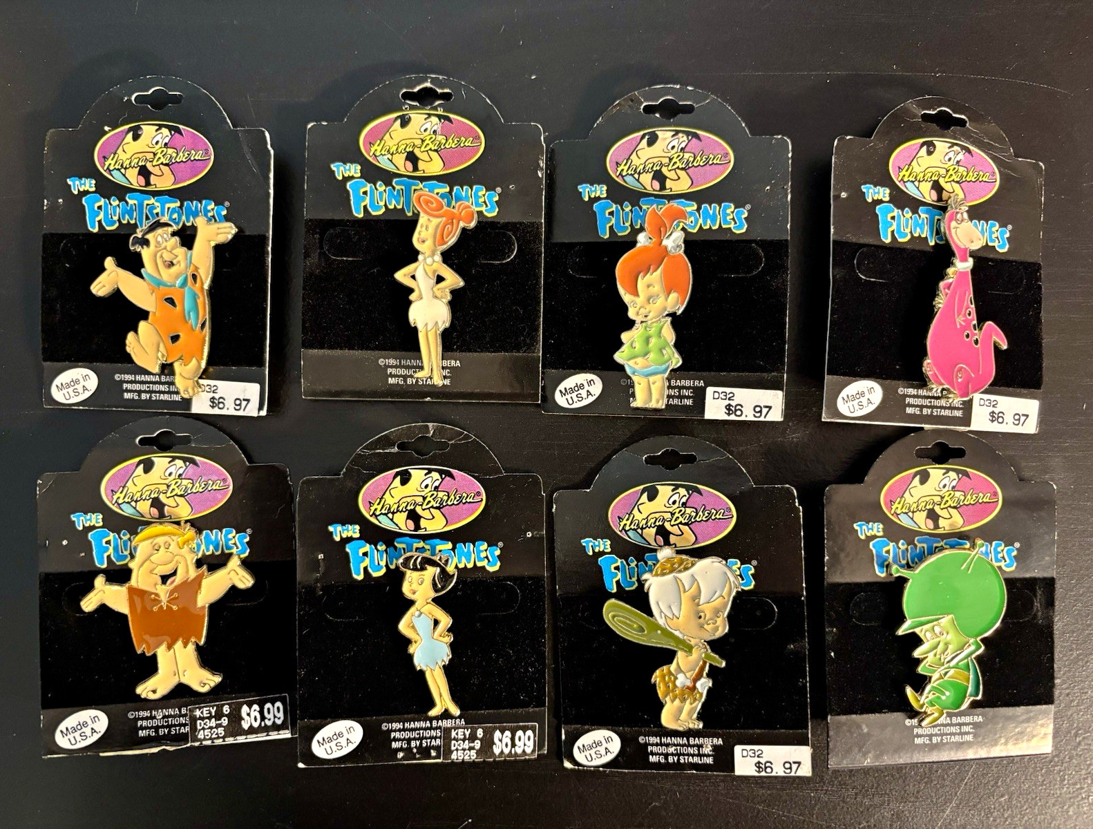 VTG 1994 Hanna-Barbera The Flintstones Pins Starline Lot of 8 NOC❗️Pls Read👇 VTG 1994 Hanna-Barbera The Flintstones Pins Starline Lot of 8 NOC❗️Pls Read👇
