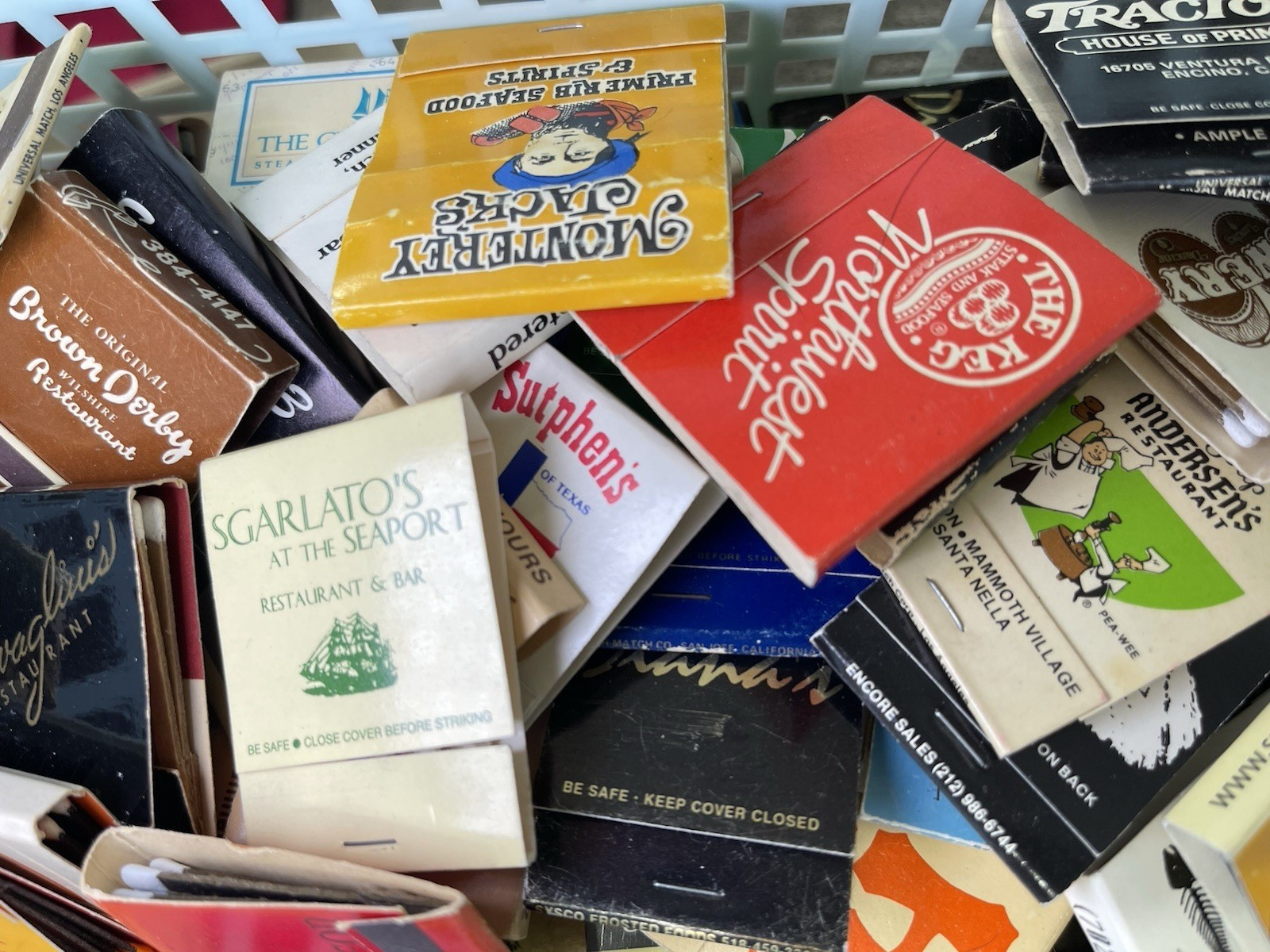 LOT Of 10 Random VINTAGE to NOW MATCHBOOKS W/MATCHES