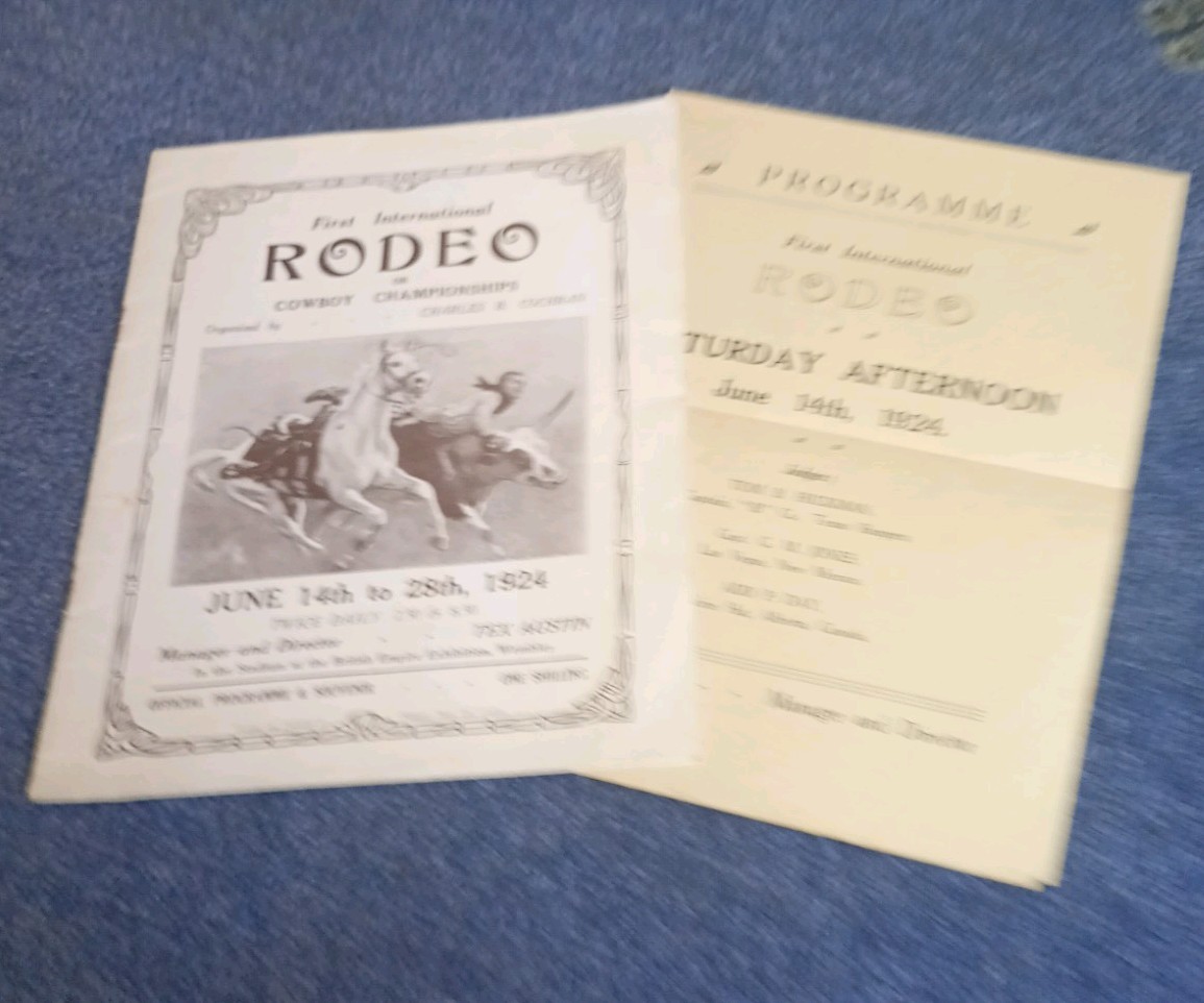 Official programme & Souvenir of First International Rodeo Championships In 1924