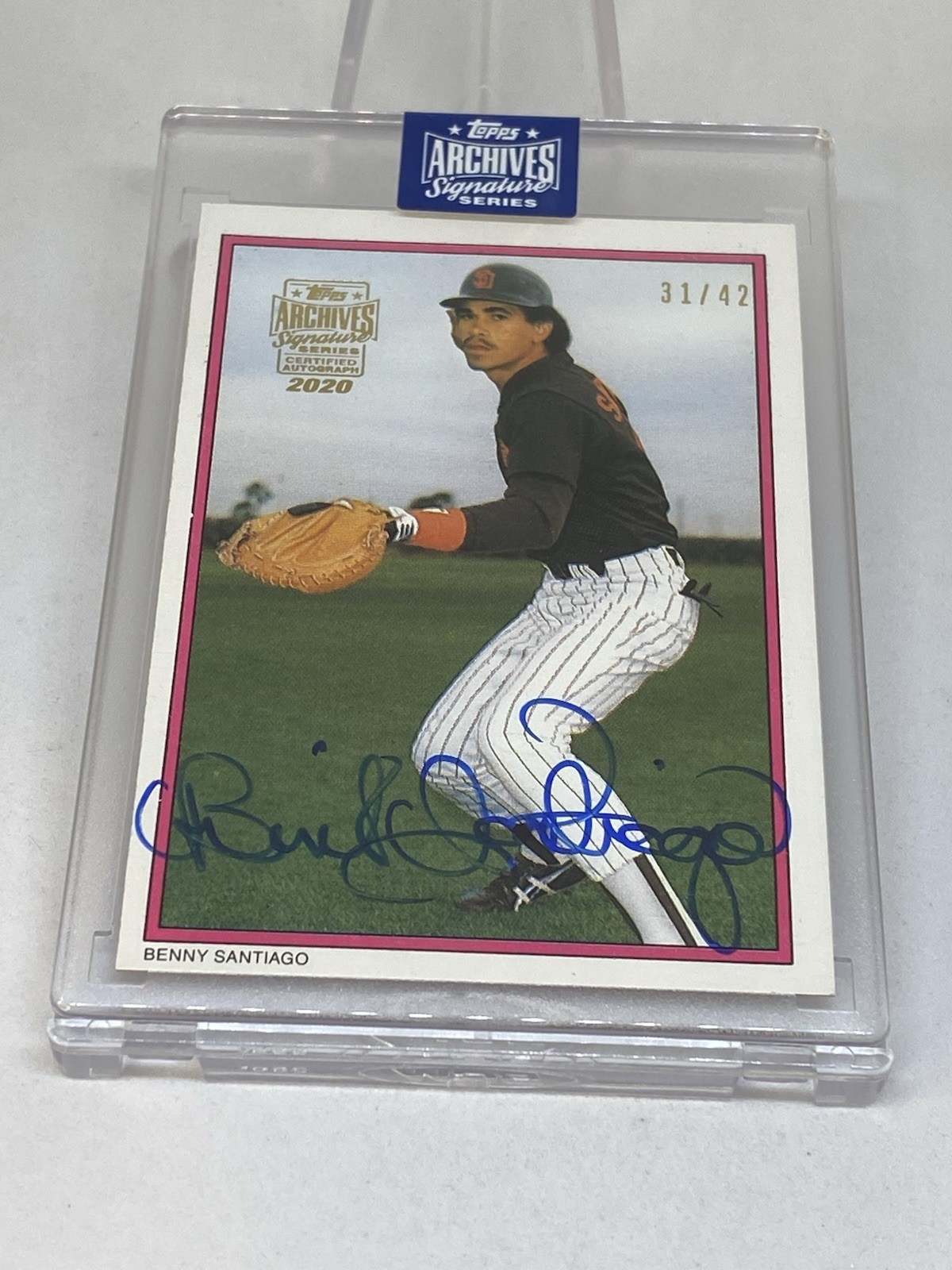 Topps Archives Signature Series 2020 Benito Santiago Auto /42 Padres 1988 Topps Topps Archives Signature Series 2020 Benito Santiago Auto /42 Padres 1988 Topps