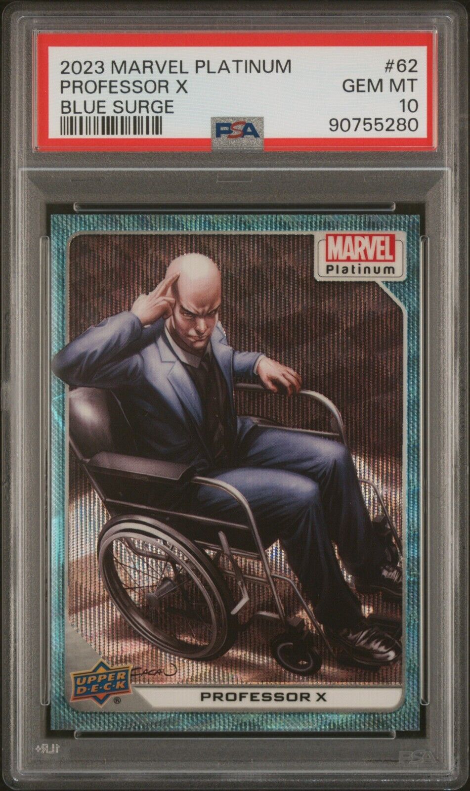 Professor X 2023 Marvel Platinum #62 BLUE SURGE🔥💎PSA10💎🔥