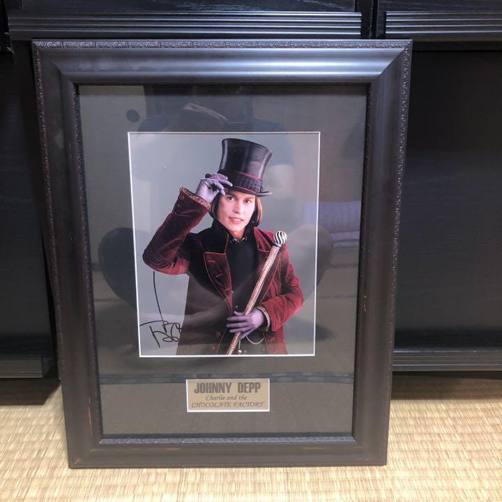 Johnny Depp Autographed Portrait Charlie and the Chocolate Factory