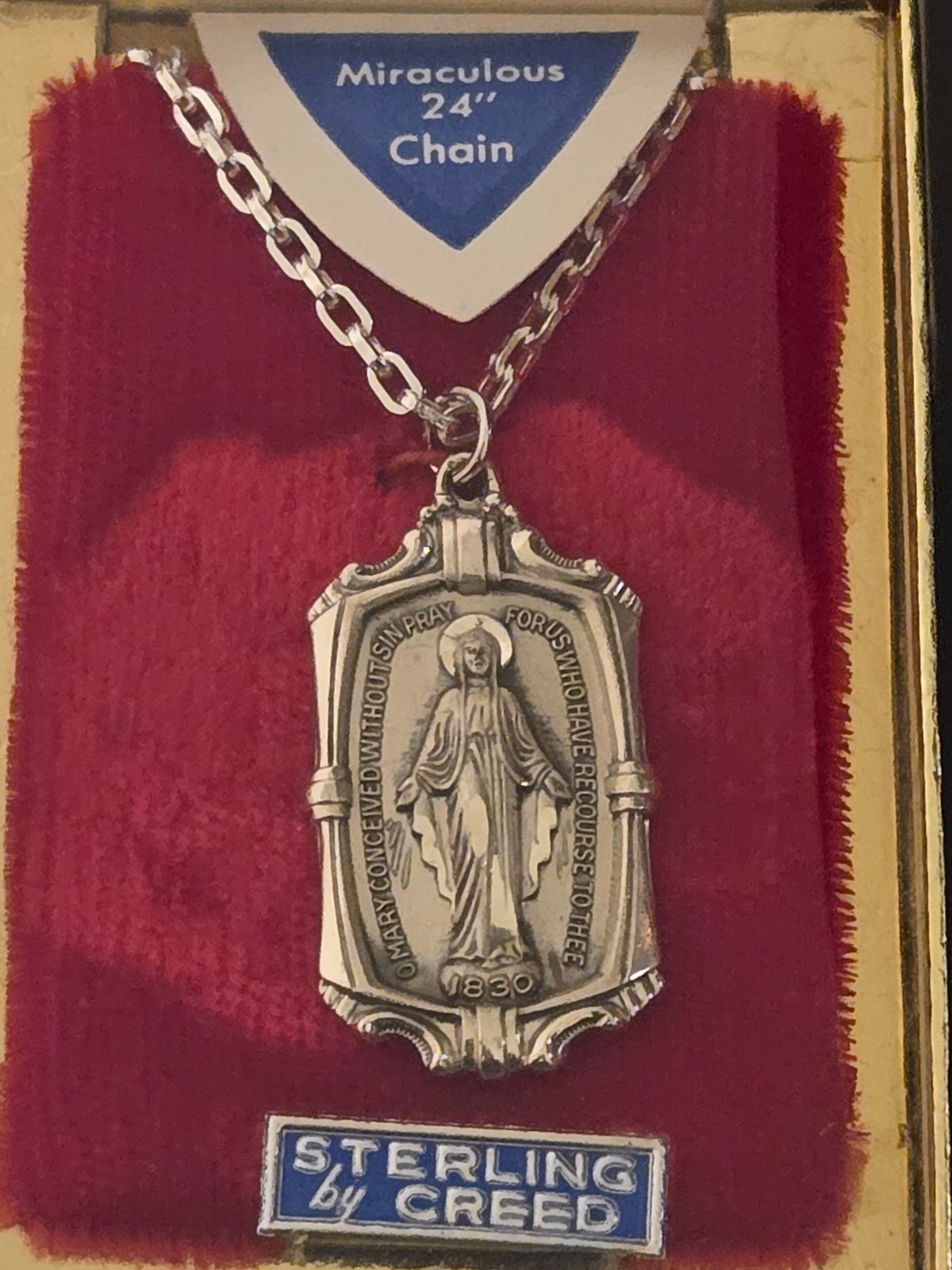 creed vintage sterling silver medal creed vintage sterling silver medal