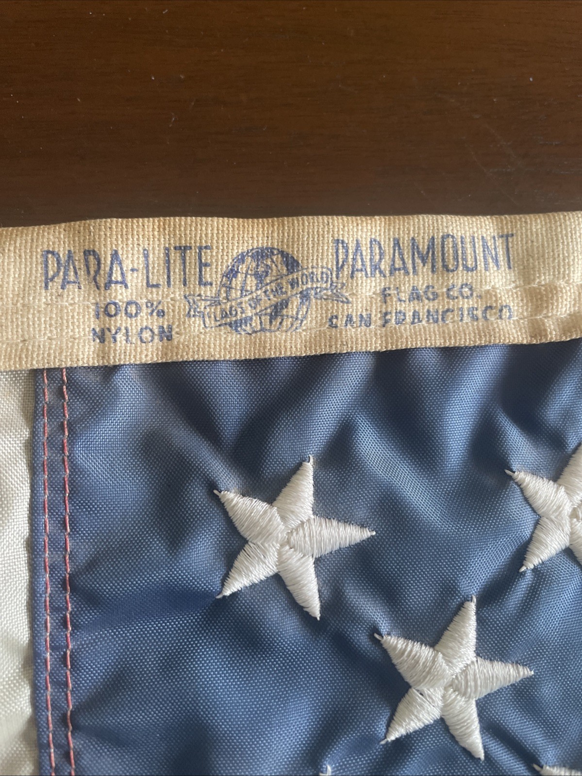 SMALL Paramount Flag USA Rare Size 20.5 X 31 Inch America Vintage San Francisco SMALL Paramount Flag USA Rare Size 20.5 X 31 Inch America Vintage San Francisco