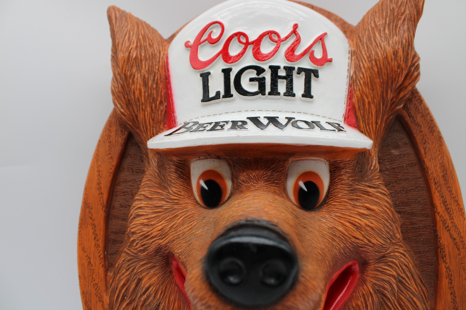 VTG Coors Light Beer Wolf 3-D Sign Bar Pub Man Cave Decor 1987 VTG Coors Light Beer Wolf 3-D Sign Bar Pub Man Cave Decor 1987