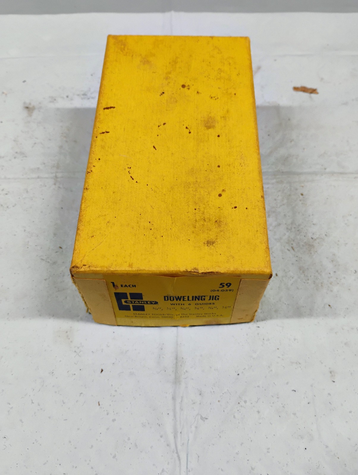 Vintage Stanley 59 Doweling Jig Tool W/ Guides Box & Instructions