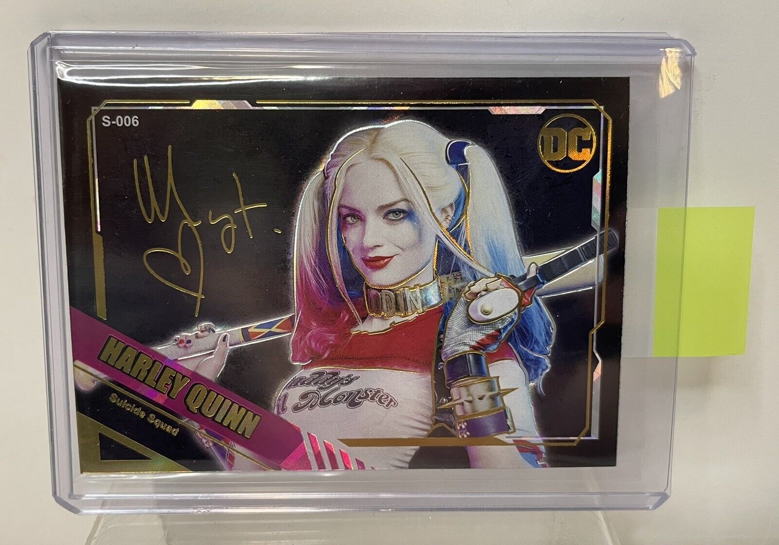 DCEU 2022 Trading Card S-006 Harley Quinn Margot Robbie Laser Auto /200 Rare