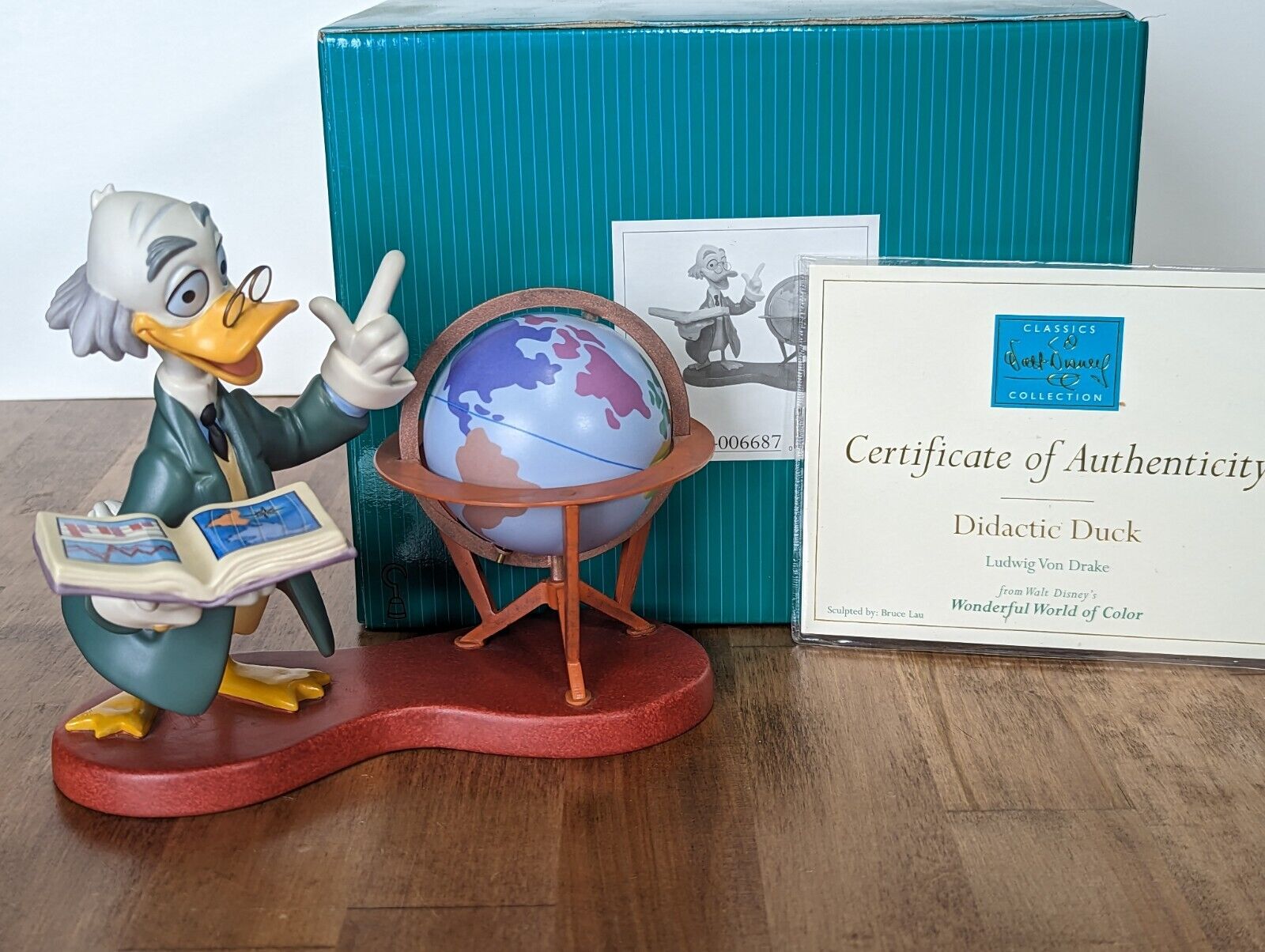 WDCC Disney - Ludwig Von Drake with Globe \
